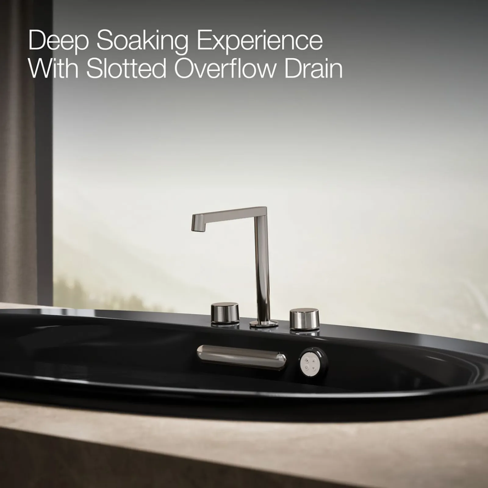 59-3/4" x 35-3/4" drop-in Heated BubbleMassage™ air bath with Bask® heated surface^Kohler New