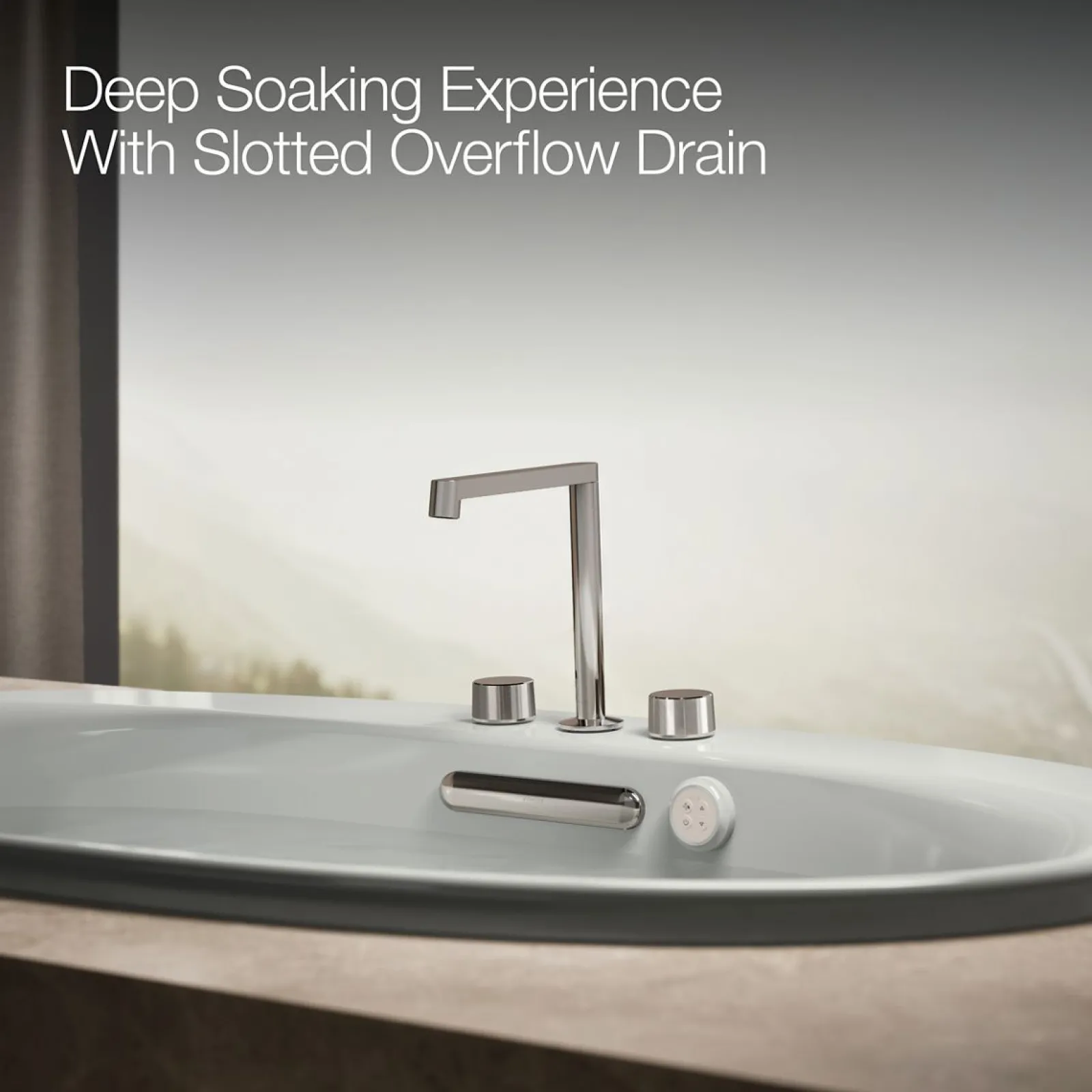 59-3/4" x 35-3/4" drop-in Heated BubbleMassage™ air bath with Bask® heated surface^Kohler New