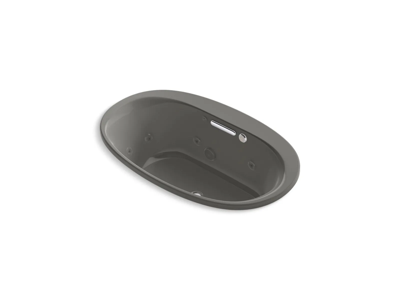 59-3/4" x 35-3/4" drop-in Heated BubbleMassage™ air bath with whirlpool^Kohler Online