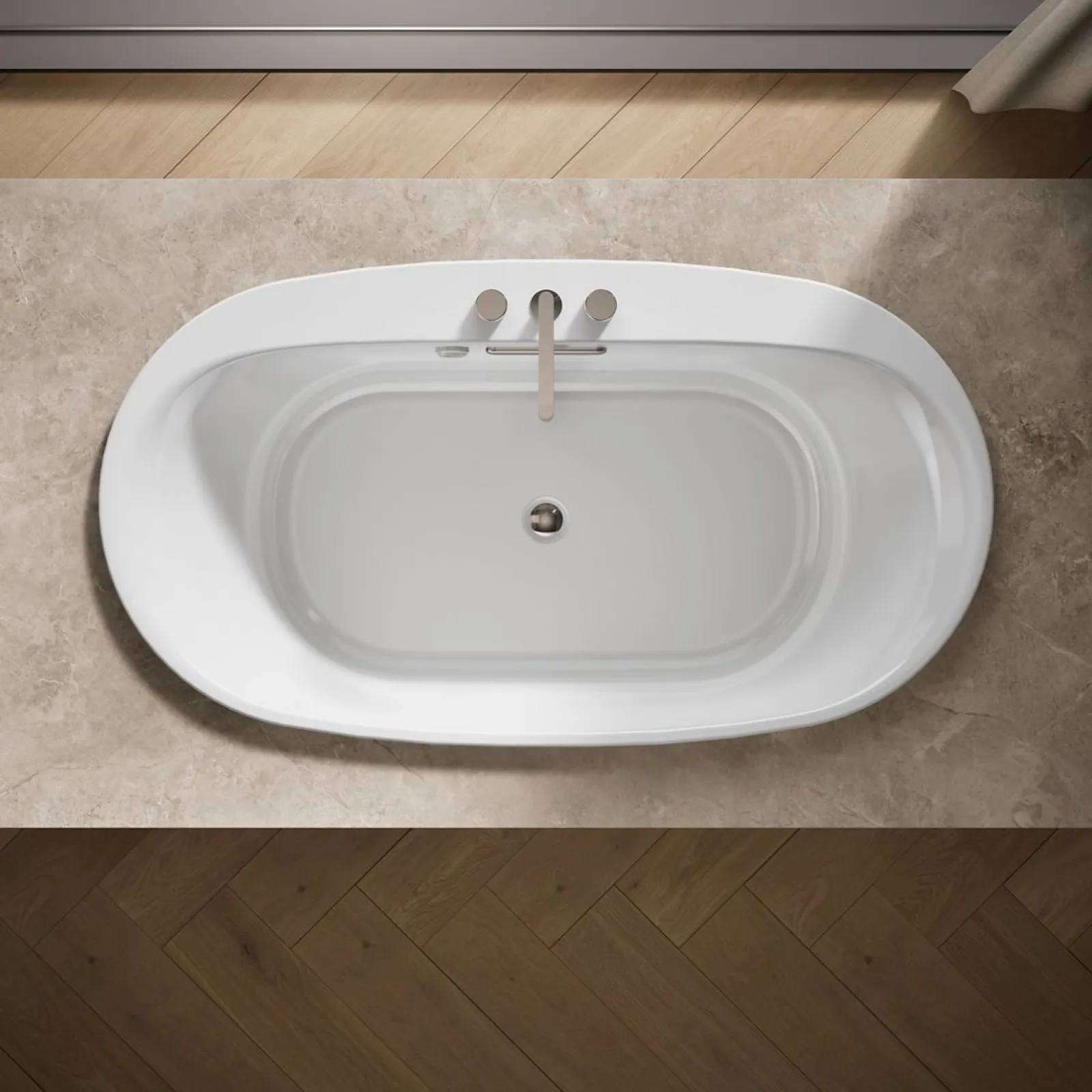 66" x 36" drop-in Heated BubbleMassage™ air bath with Bask® heated surface^Kohler Best