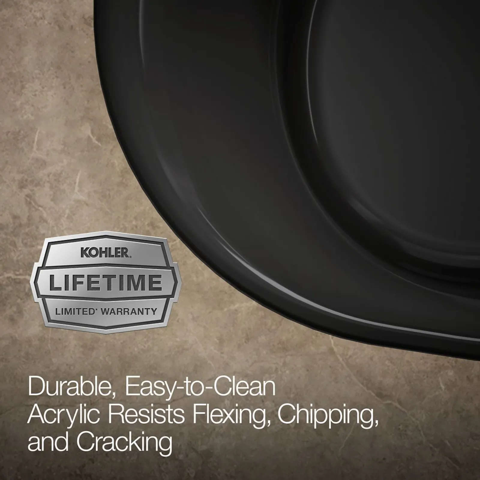 66" x 36" drop-in Heated BubbleMassage™ air bath with Bask® heated surface^Kohler Best