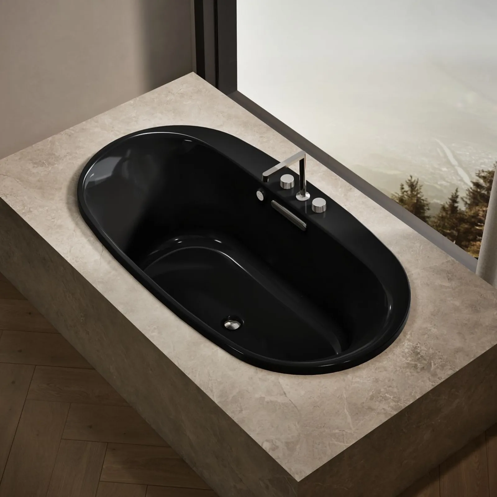 66" x 36" drop-in Heated BubbleMassage™ air bath with Bask® heated surface^Kohler Best
