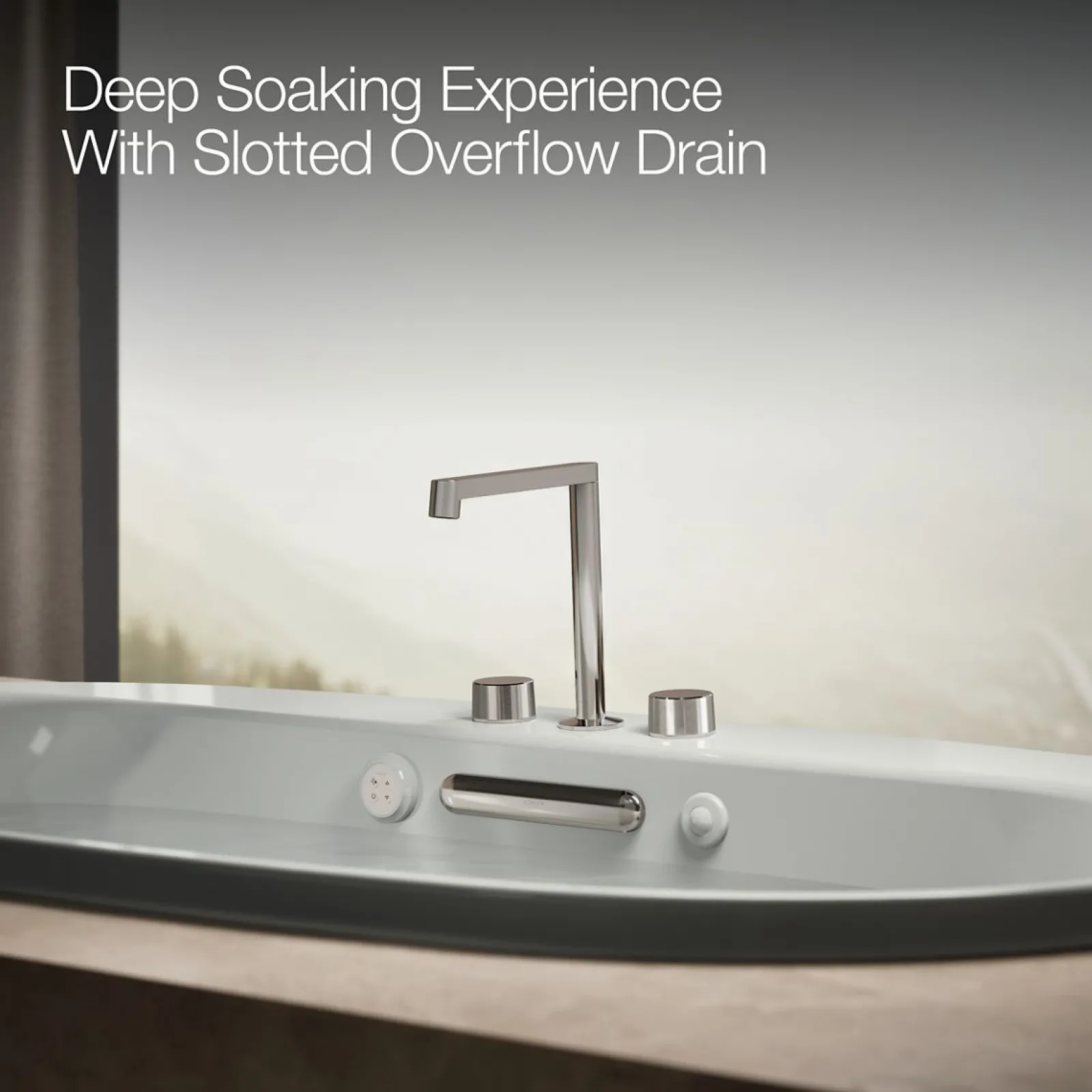 65-1/2" x 35-3/4" drop-in Heated BubbleMassage™ air bath with whirlpool^Kohler Best