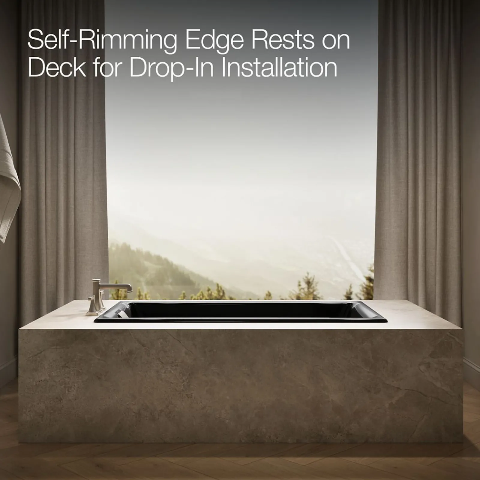 60" x 32" drop-in Heated BubbleMassage™ air bath^Kohler Best