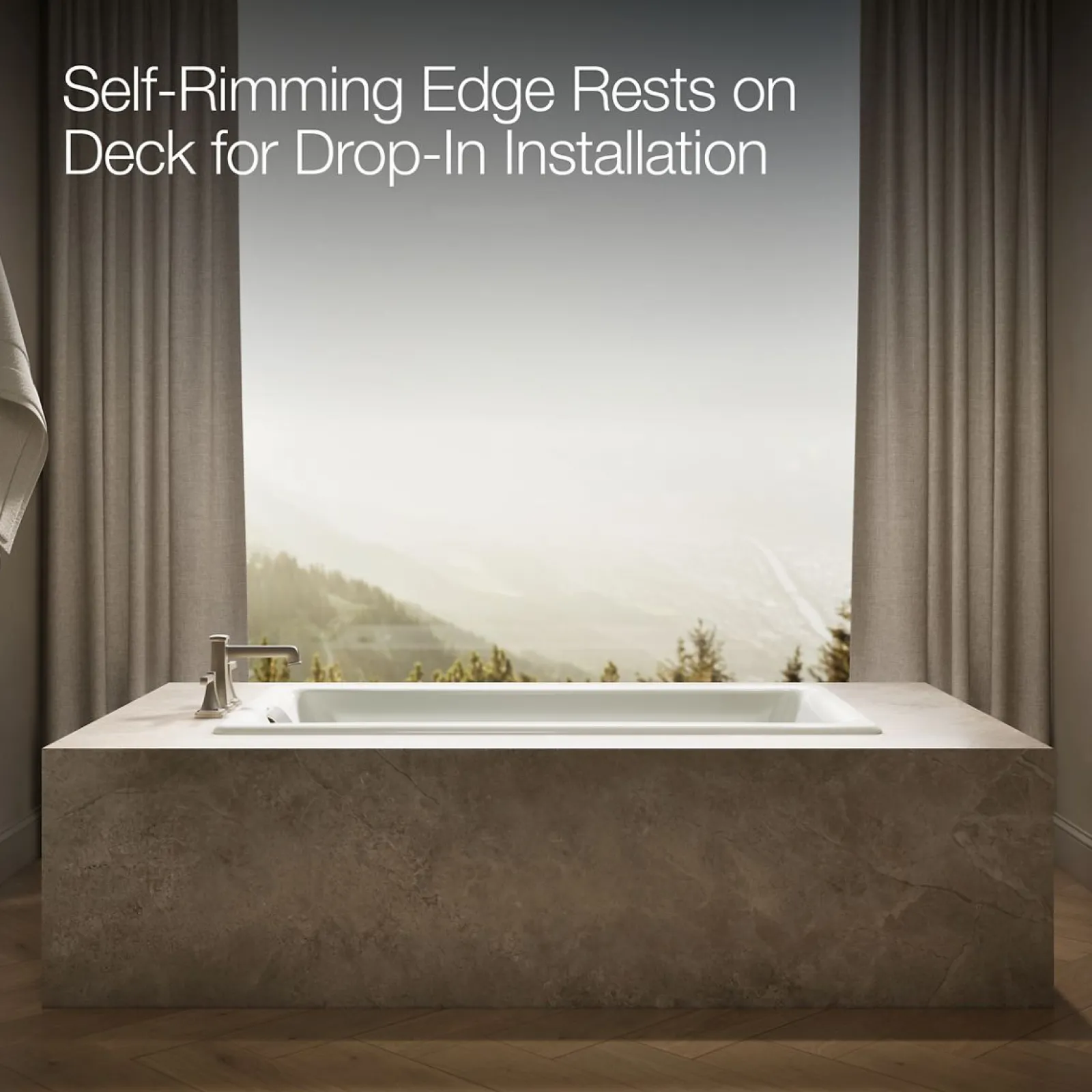 60" x 32" drop-in Heated BubbleMassage™ air bath^Kohler Best