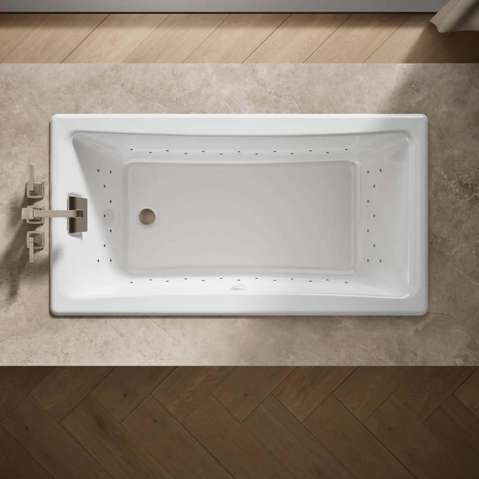 60" x 32" drop-in Heated BubbleMassage™ air bath^Kohler Best