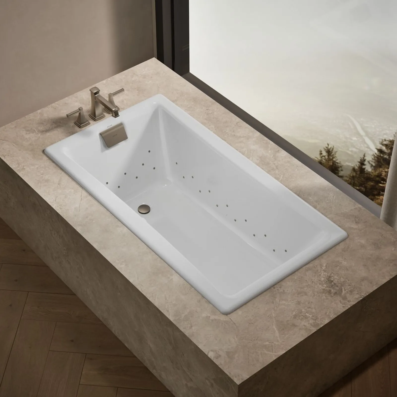 60" x 32" drop-in Heated BubbleMassage™ air bath^Kohler Best