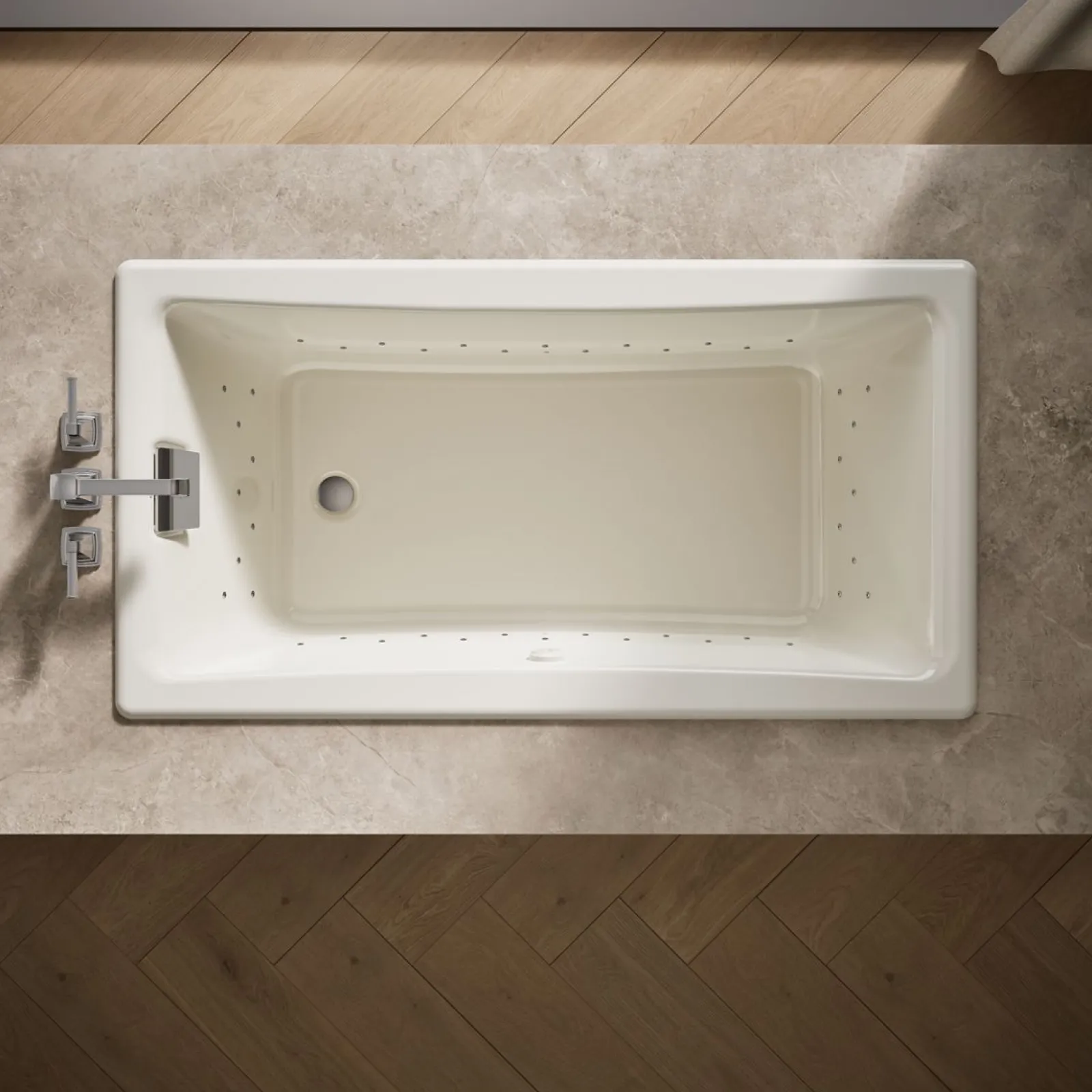 60" x 32" drop-in Heated BubbleMassage™ air bath^Kohler