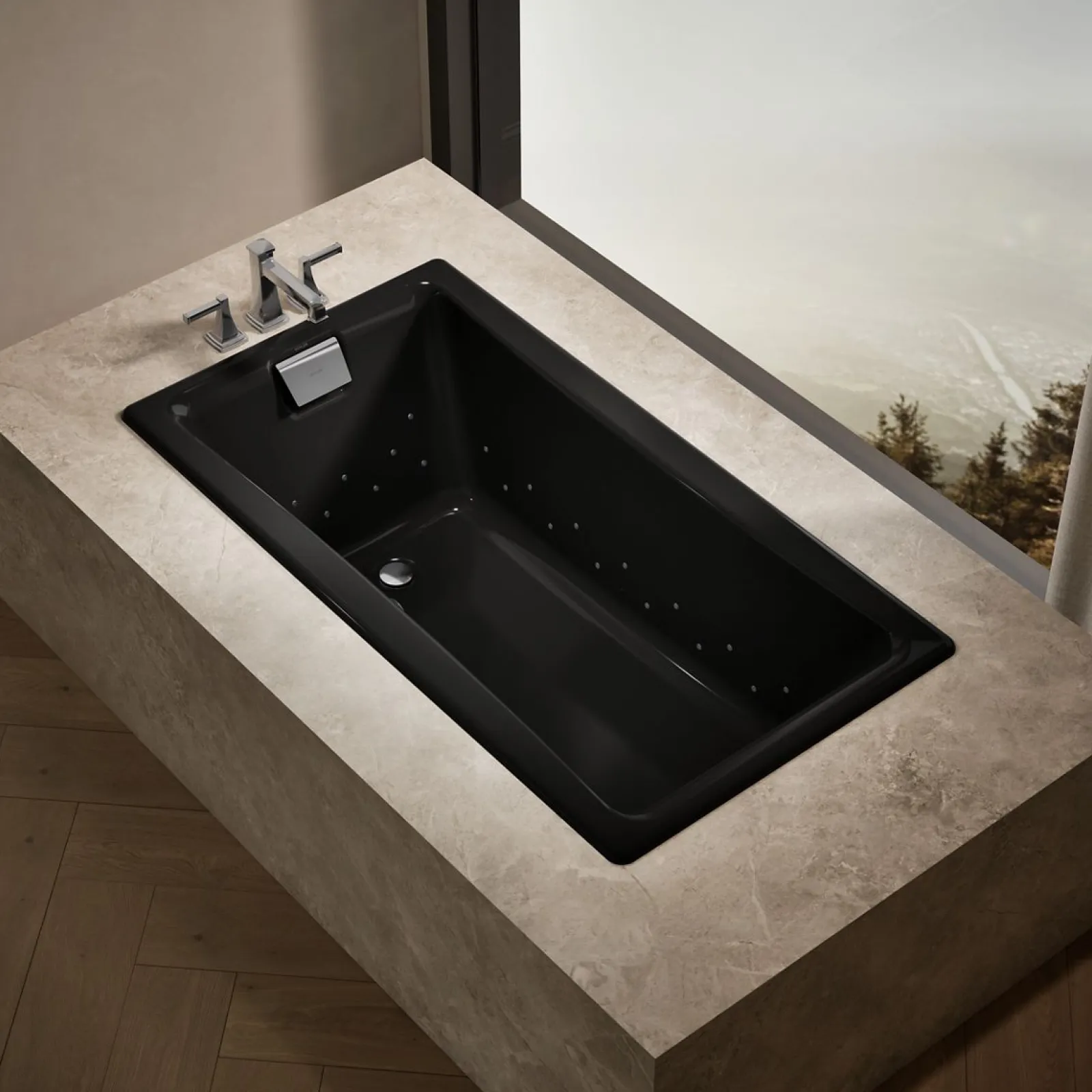 60" x 32" drop-in Heated BubbleMassage™ air bath^Kohler