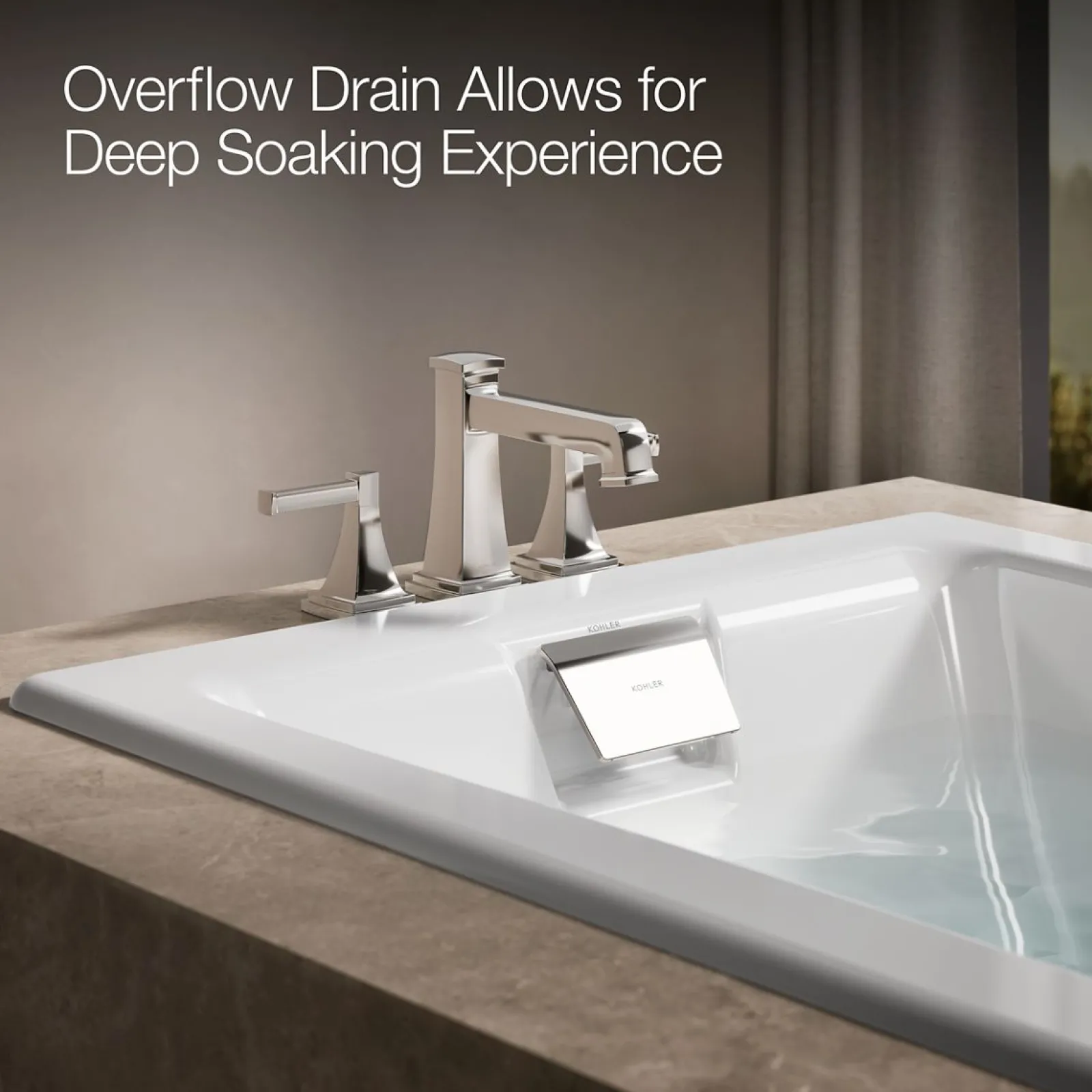 71-3/4" x 36" drop-in Heated BubbleMassage™ air bath^Kohler Hot