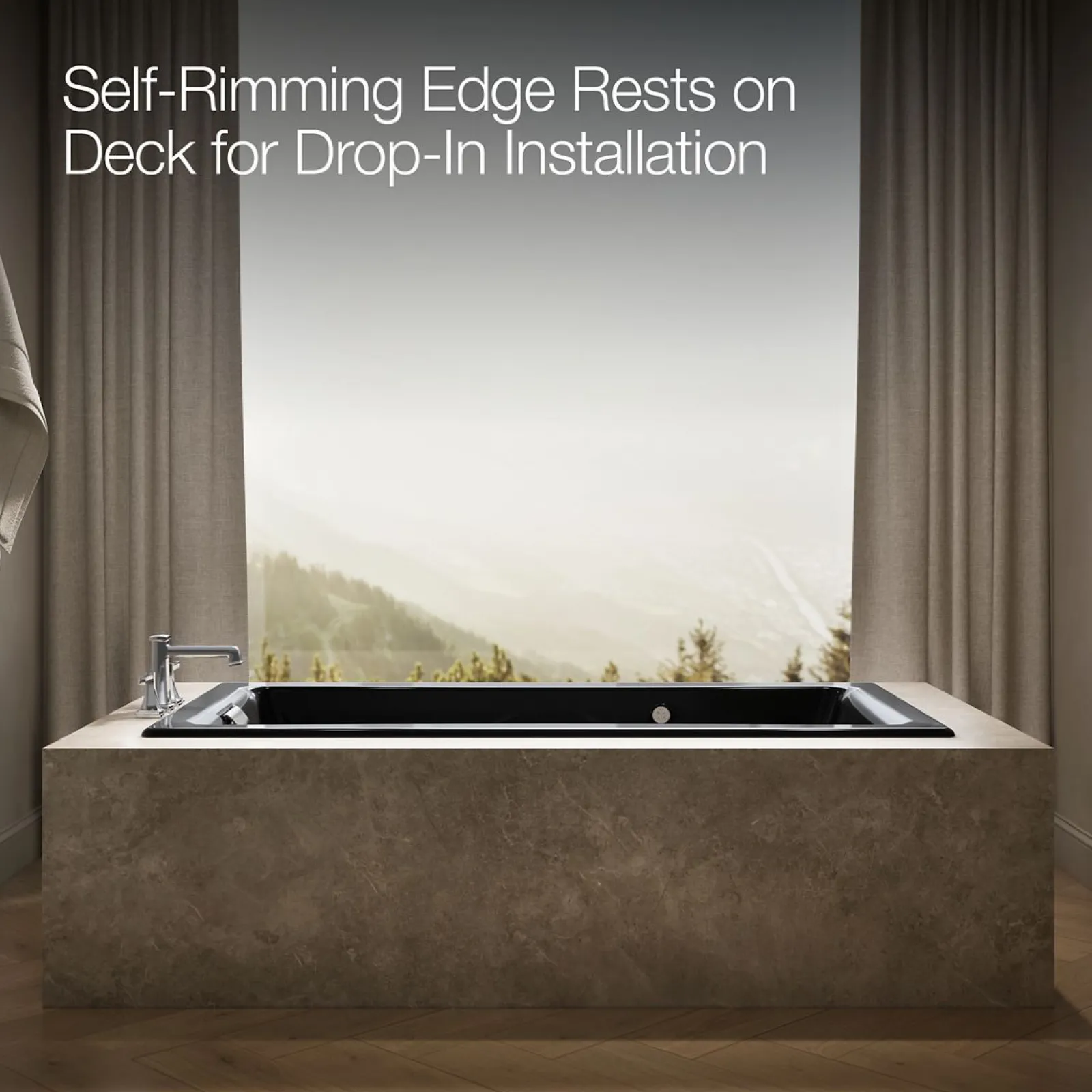 71-3/4" x 36" drop-in Heated BubbleMassage™ air bath^Kohler New