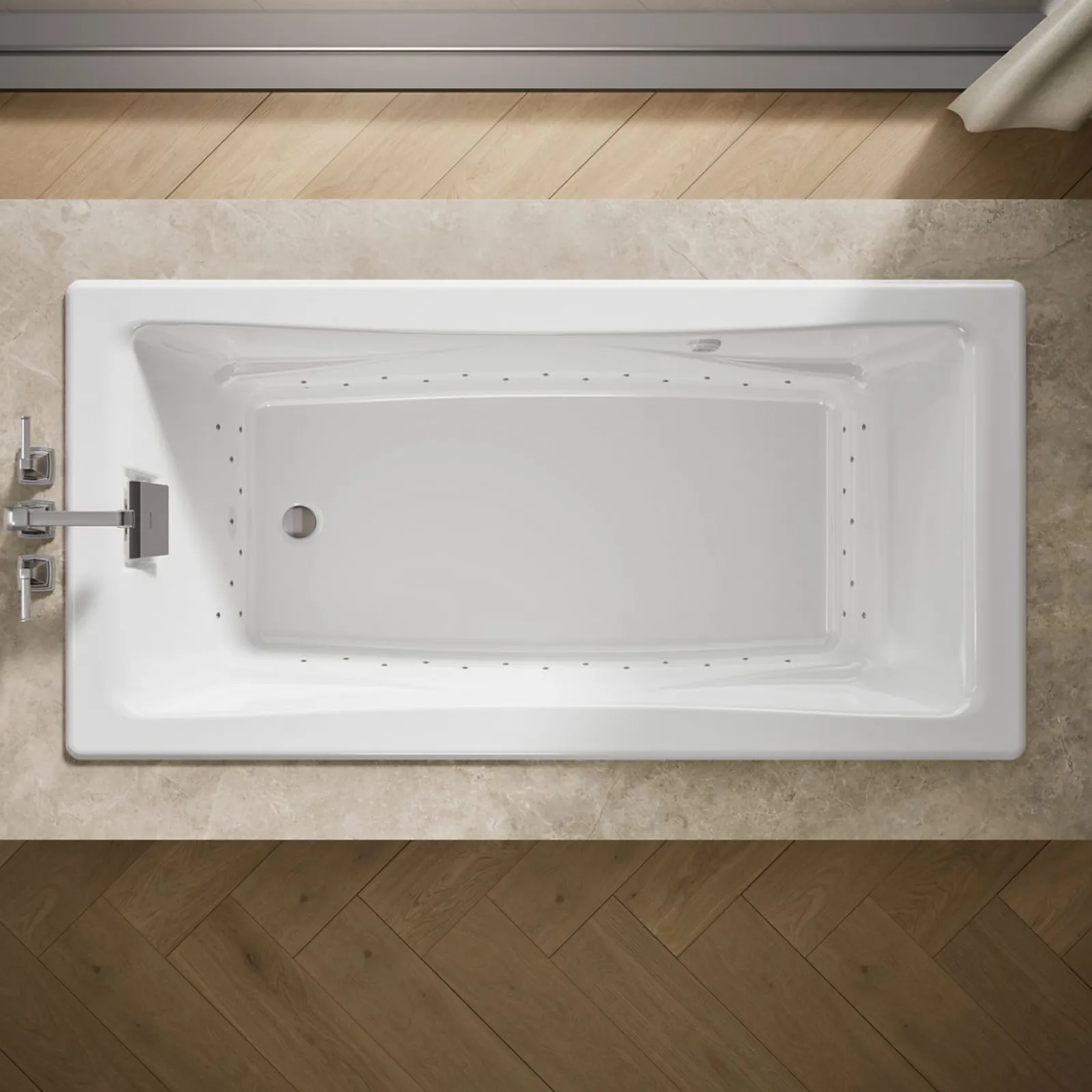 71-3/4" x 36" drop-in Heated BubbleMassage™ air bath^Kohler New