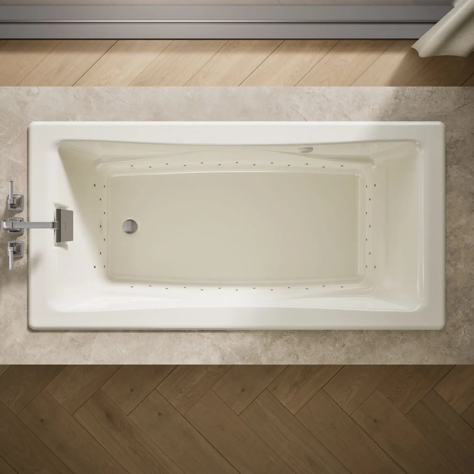 71-3/4" x 36" drop-in Heated BubbleMassage™ air bath^Kohler New