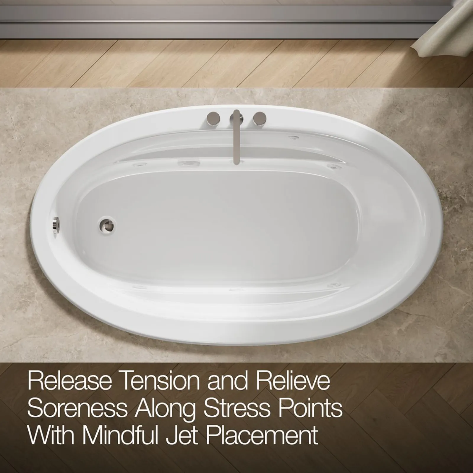 72" x 42" drop-in heated whirlpool bath^Kohler Sale