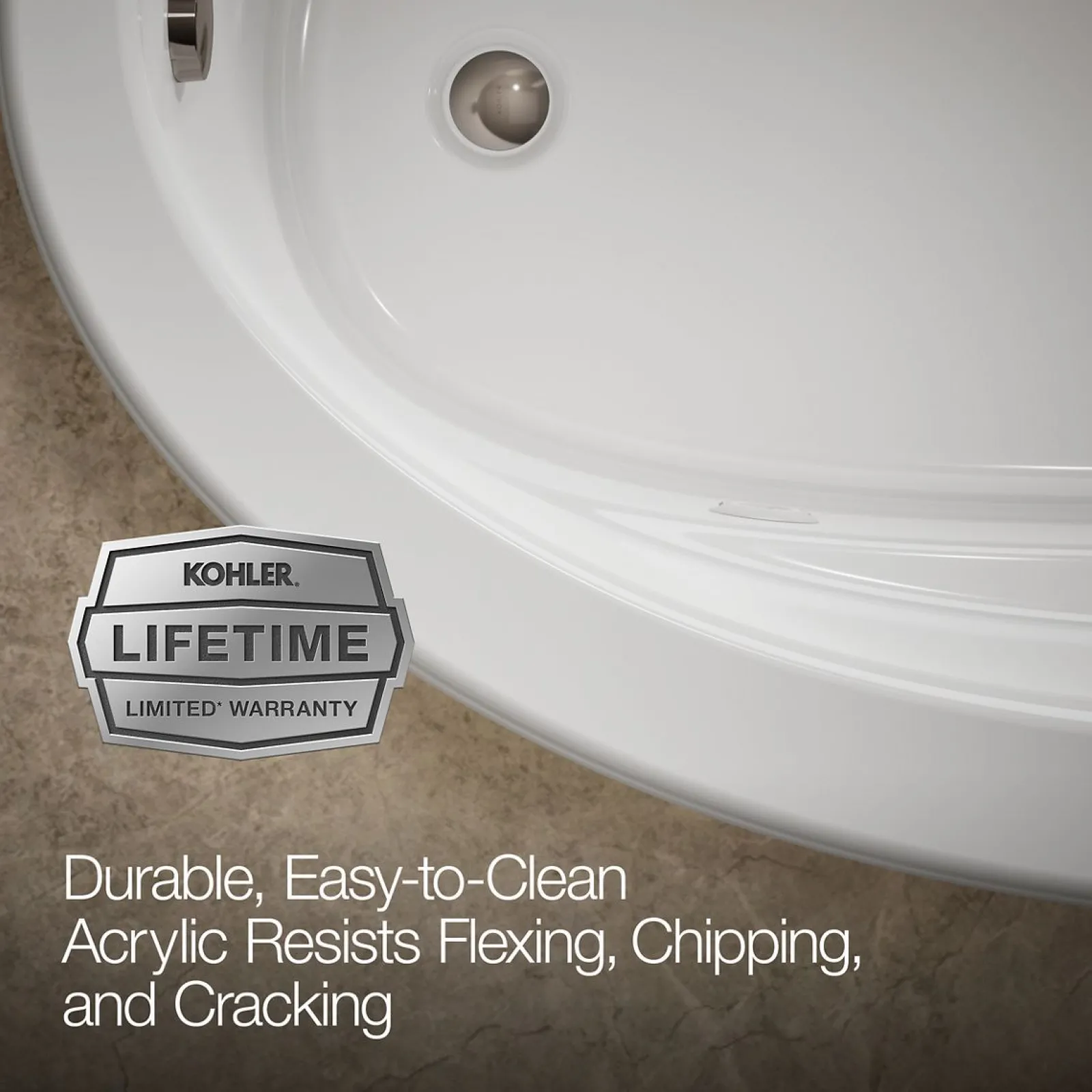 72" x 42" drop-in heated whirlpool bath^Kohler Sale