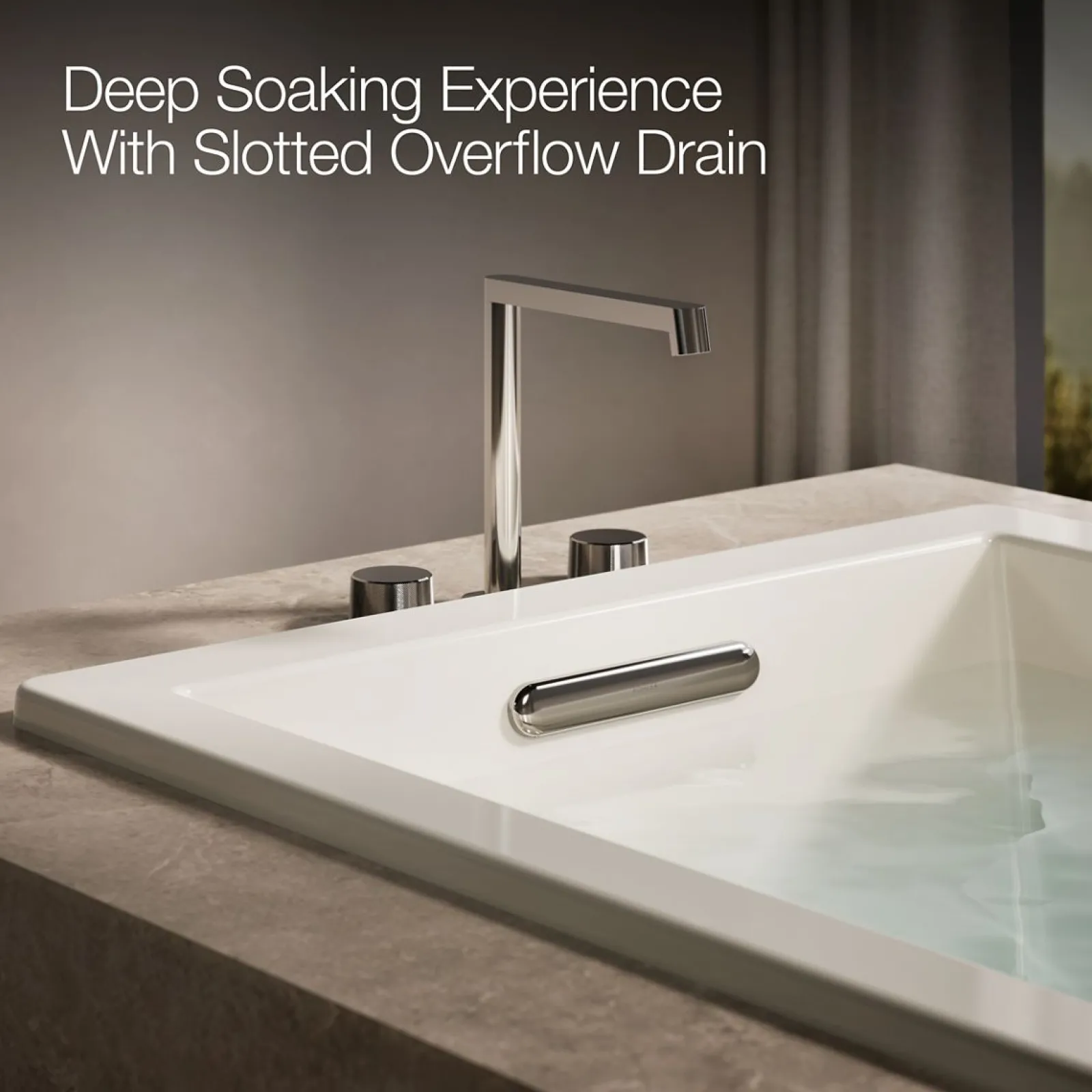 66" x 36" drop-in heated whirlpool bath^Kohler New