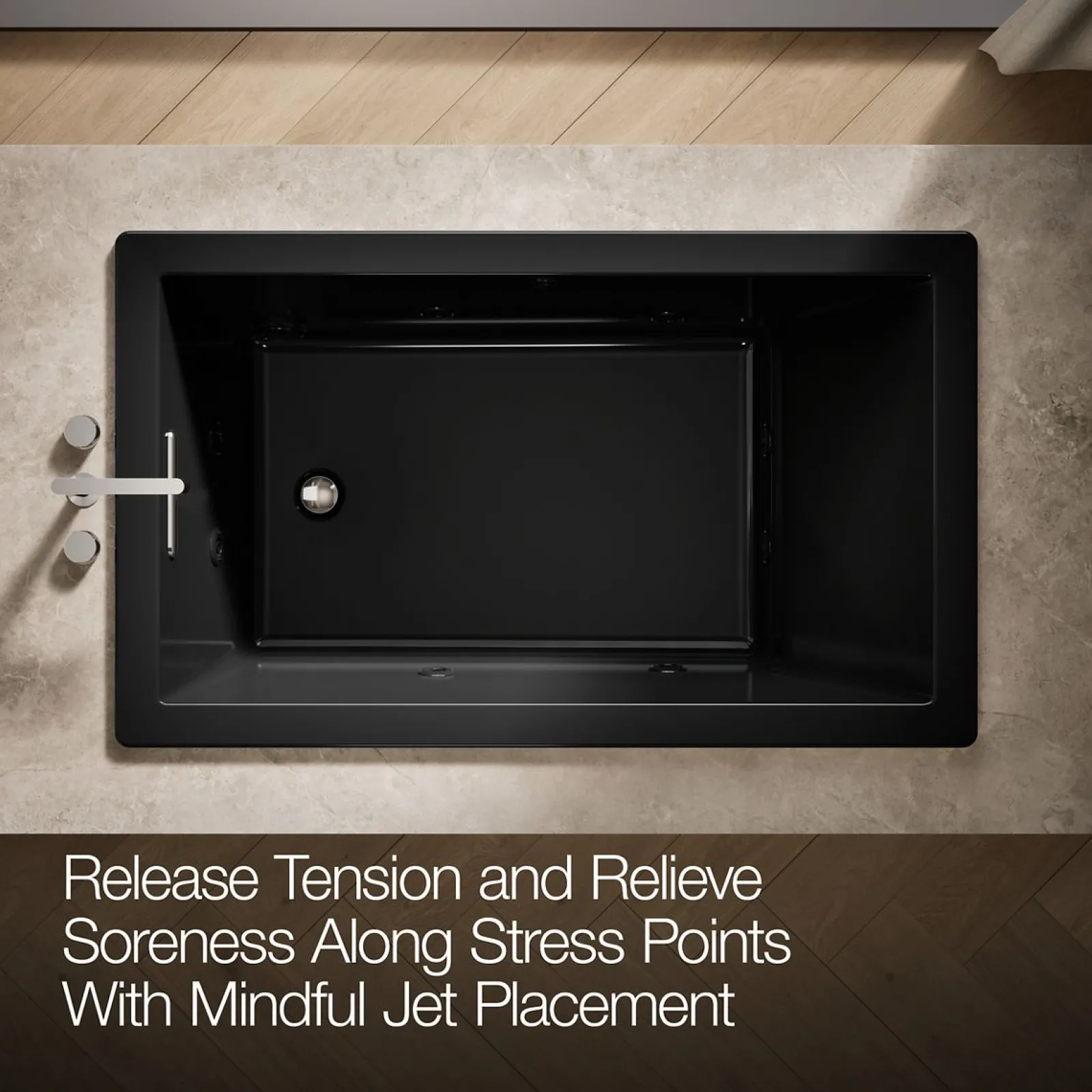 60" x 36" drop-in heated whirlpool bath^Kohler Online