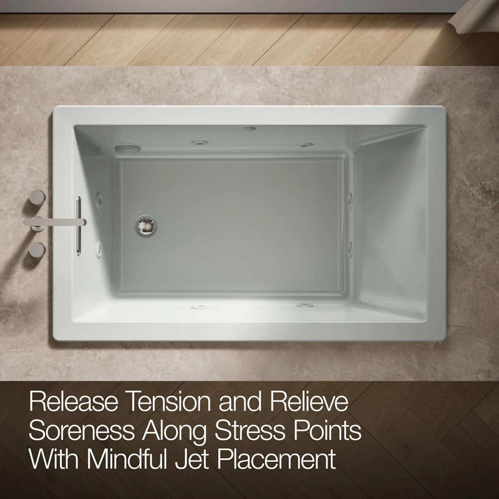 60" x 36" drop-in heated whirlpool bath^Kohler Online