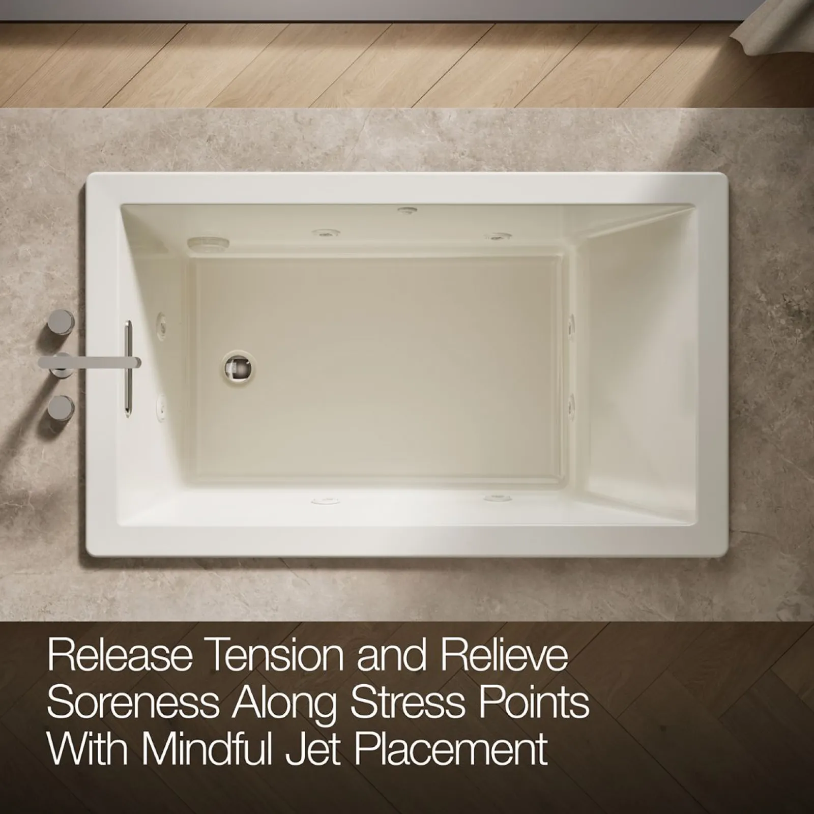 60" x 36" drop-in heated whirlpool bath^Kohler Online