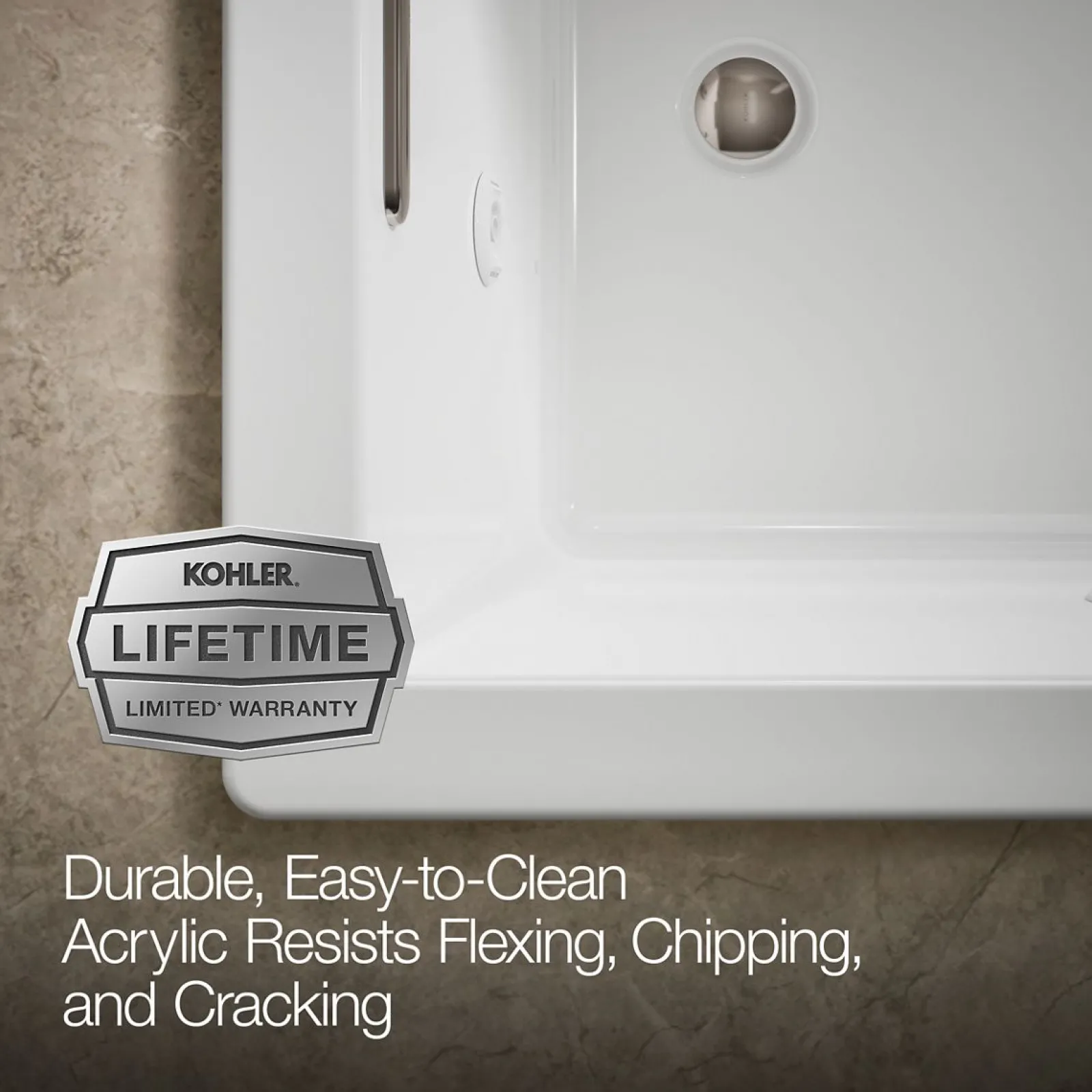 60" x 36" drop-in heated whirlpool bath^Kohler Online
