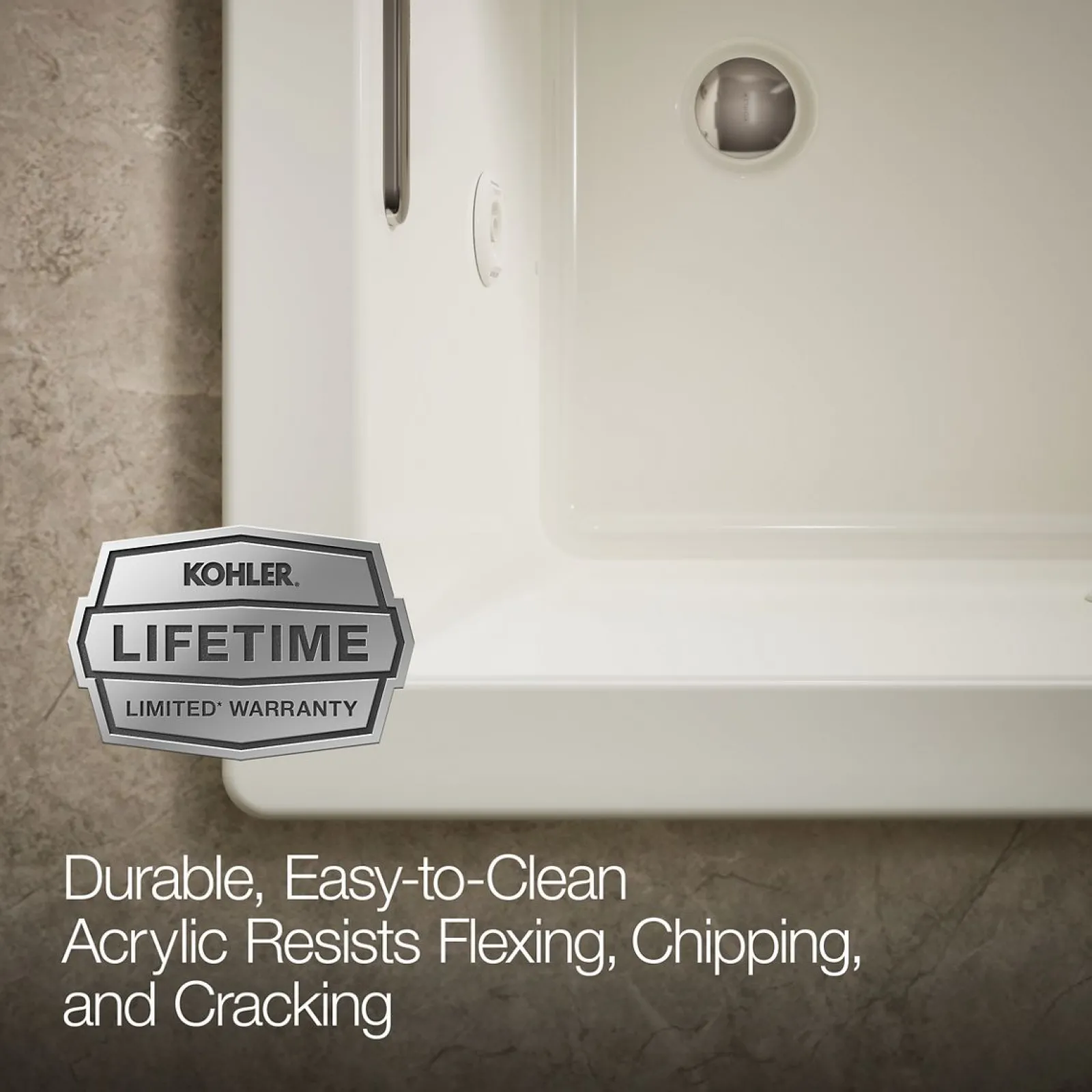 60" x 36" drop-in heated whirlpool bath^Kohler Online