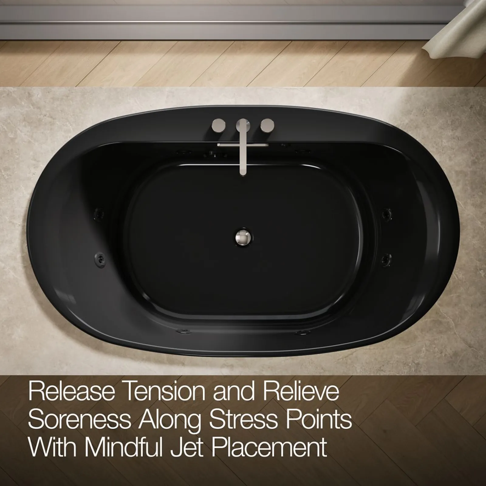 72" x 42" drop-in heated whirlpool bath^Kohler New