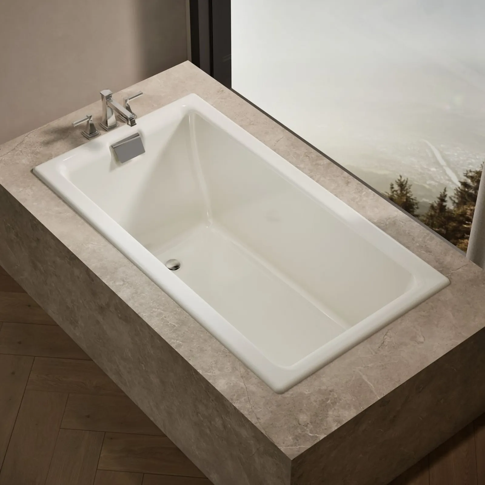 66" x 36" drop-in/undermount bath^Kohler