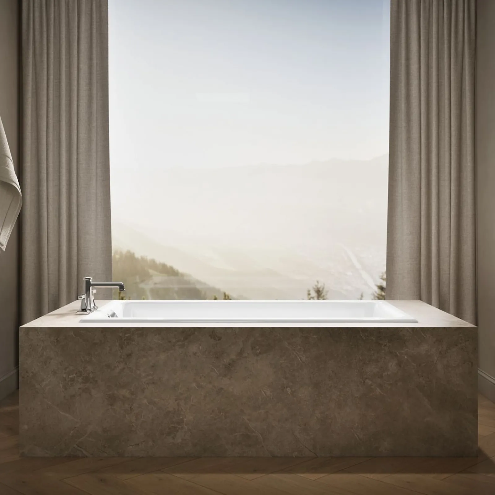 66" x 36" drop-in/undermount bath^Kohler