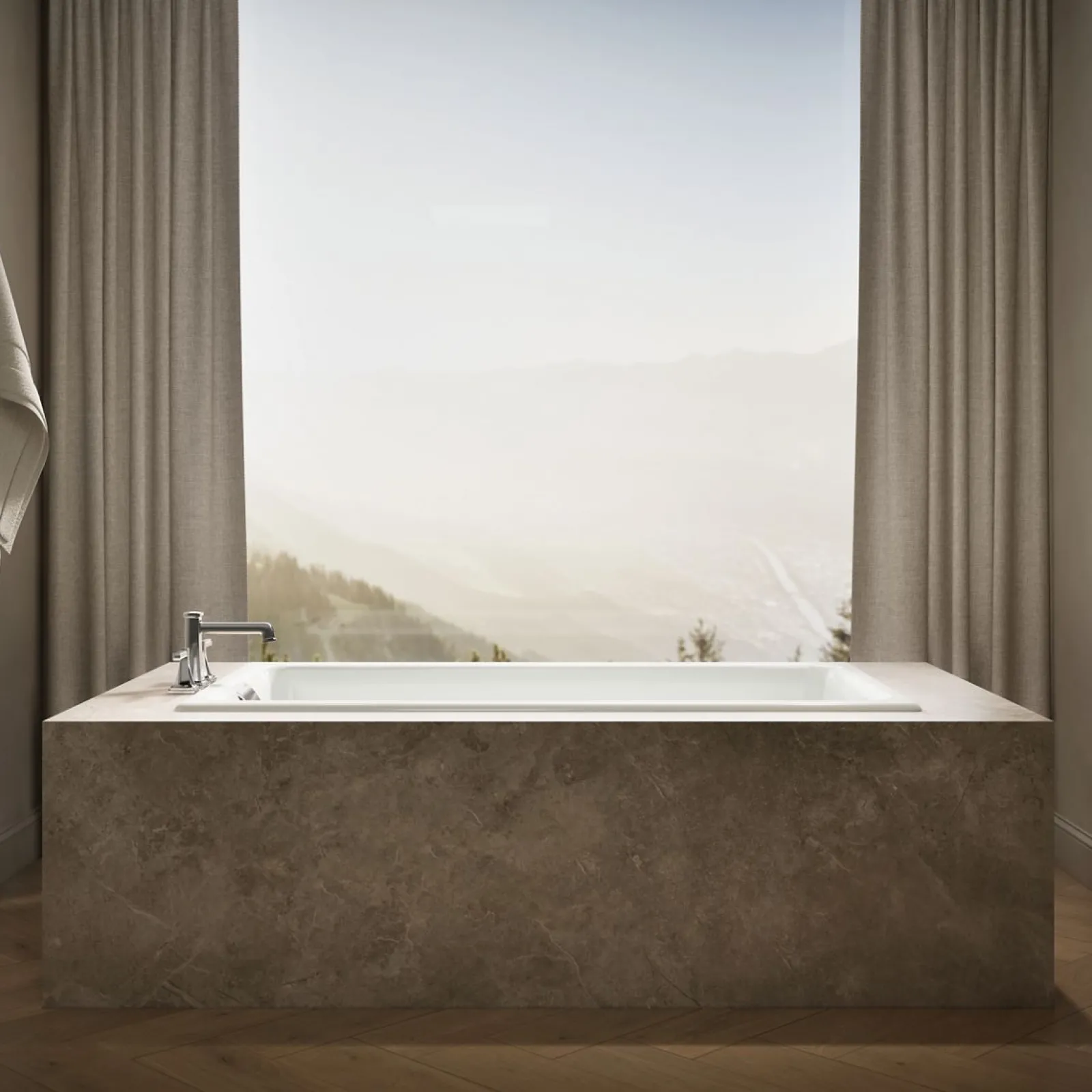66" x 36" drop-in/undermount bath^Kohler