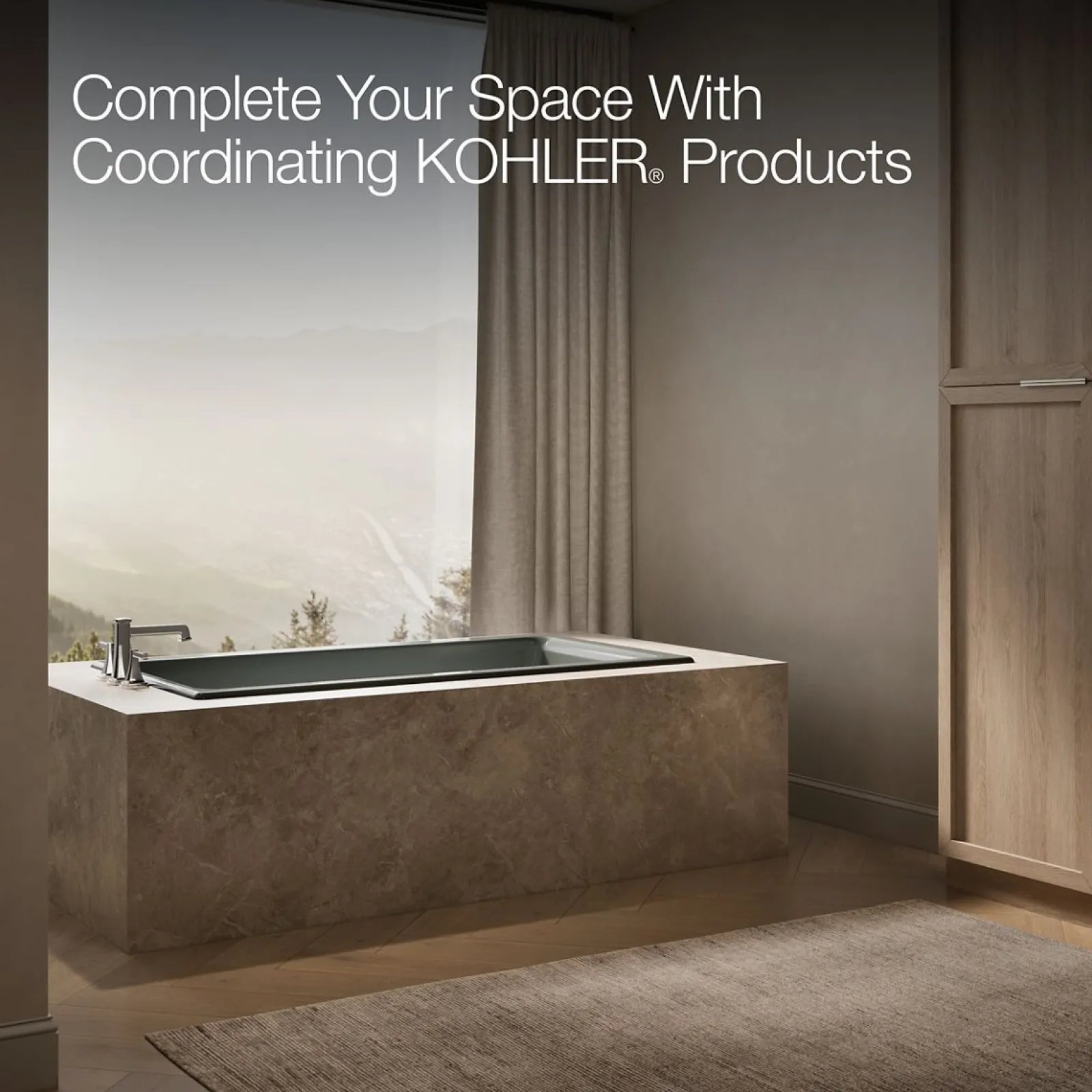 66" x 36" drop-in/undermount bath^Kohler