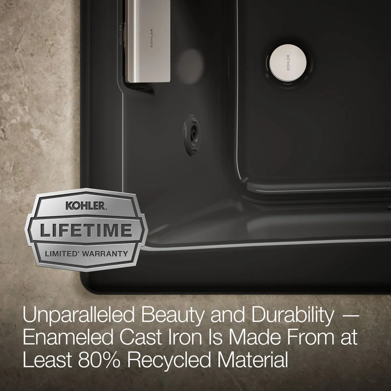 60" x 32" drop-in/undermount whirlpool bath^Kohler Hot