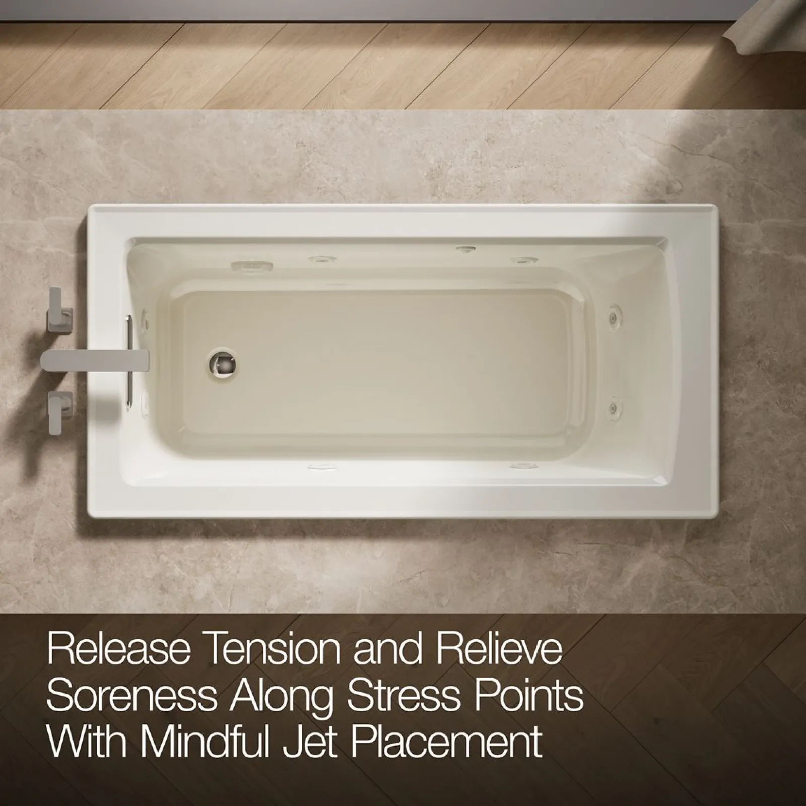 60" x 30" drop-in whirlpool bath^Kohler New