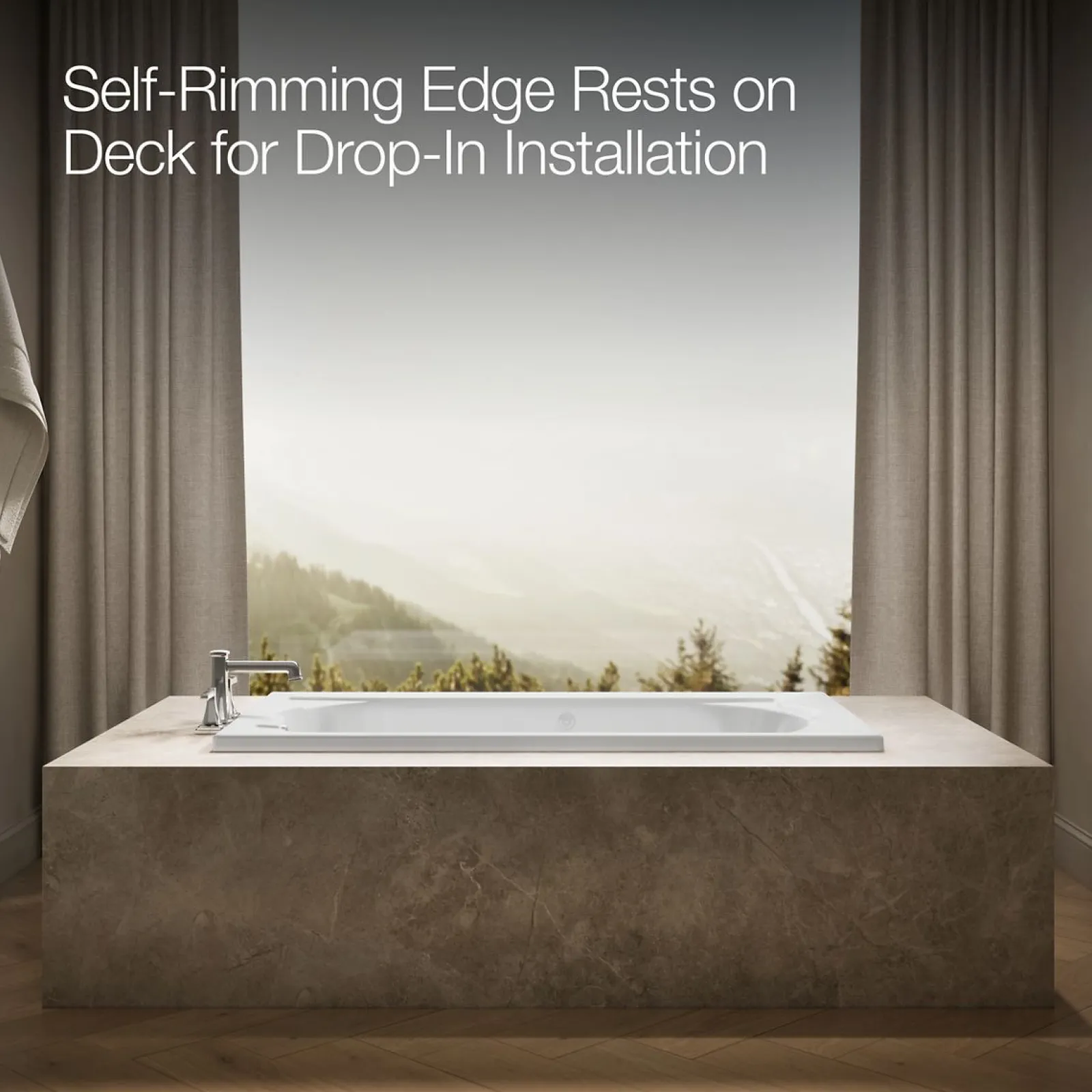 60" x 32" drop-in whirlpool bath^Kohler Discount