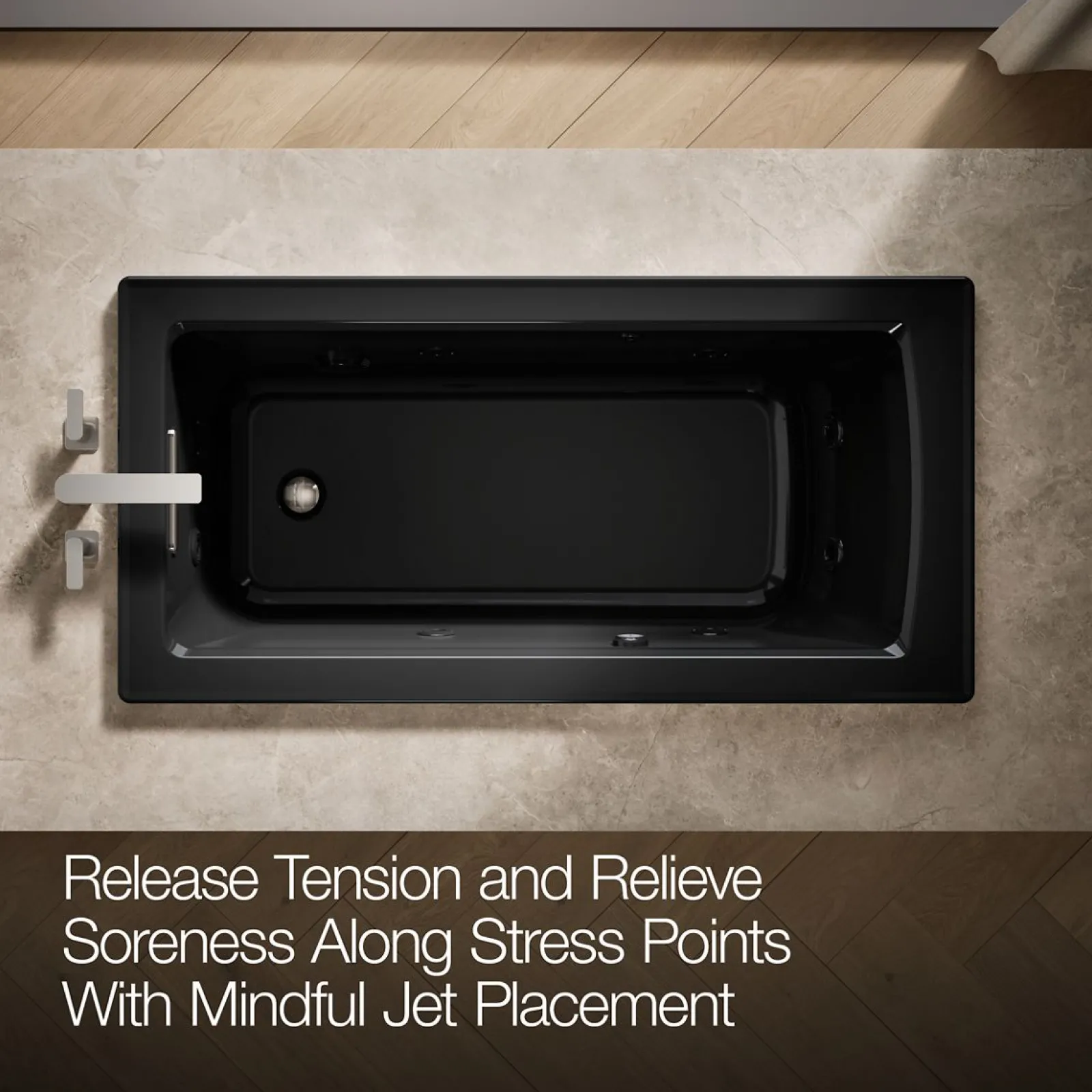 60" x 30" drop-in whirlpool bath with Bask® heated surface^Kohler Sale