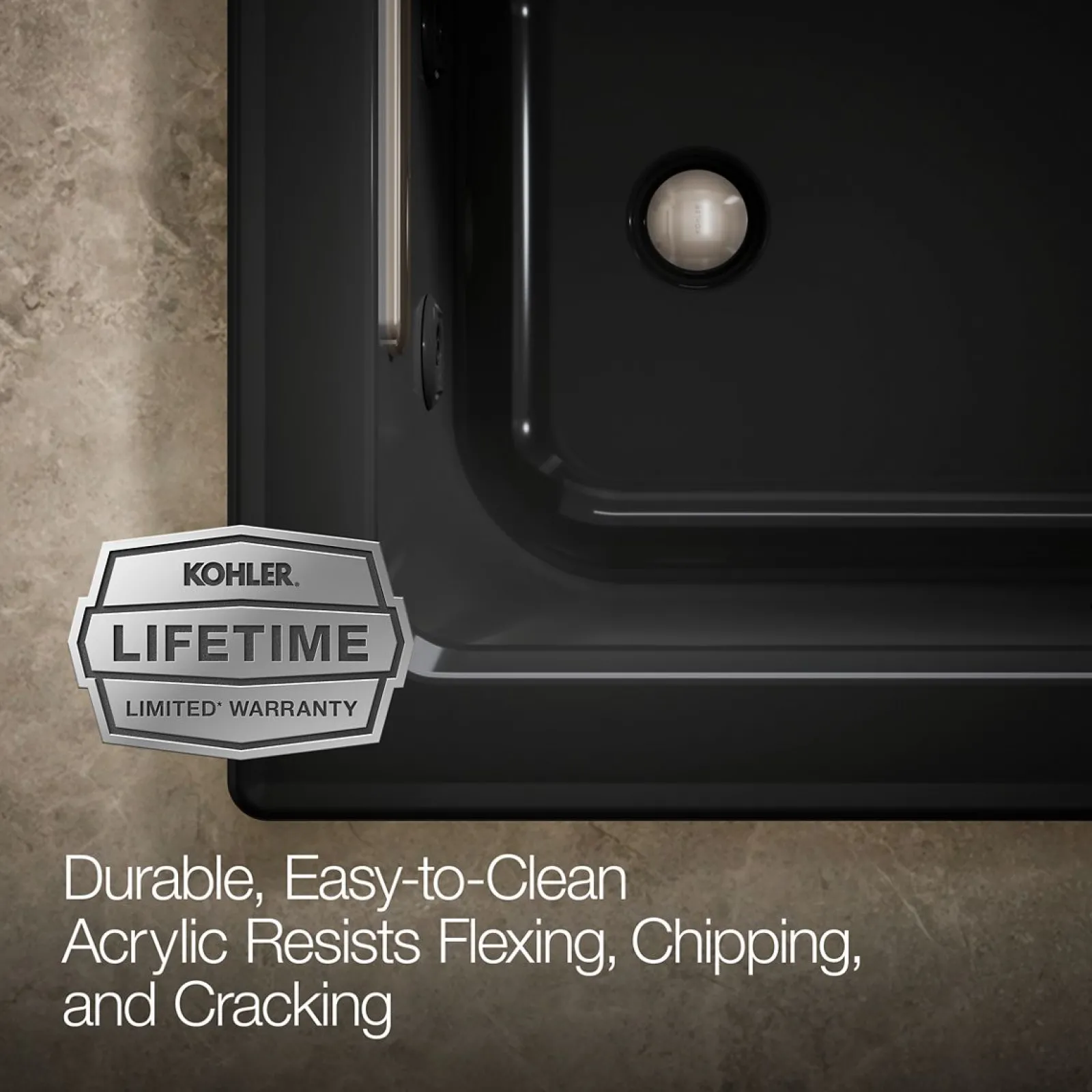 60" x 30" drop-in whirlpool bath with Bask® heated surface^Kohler Sale
