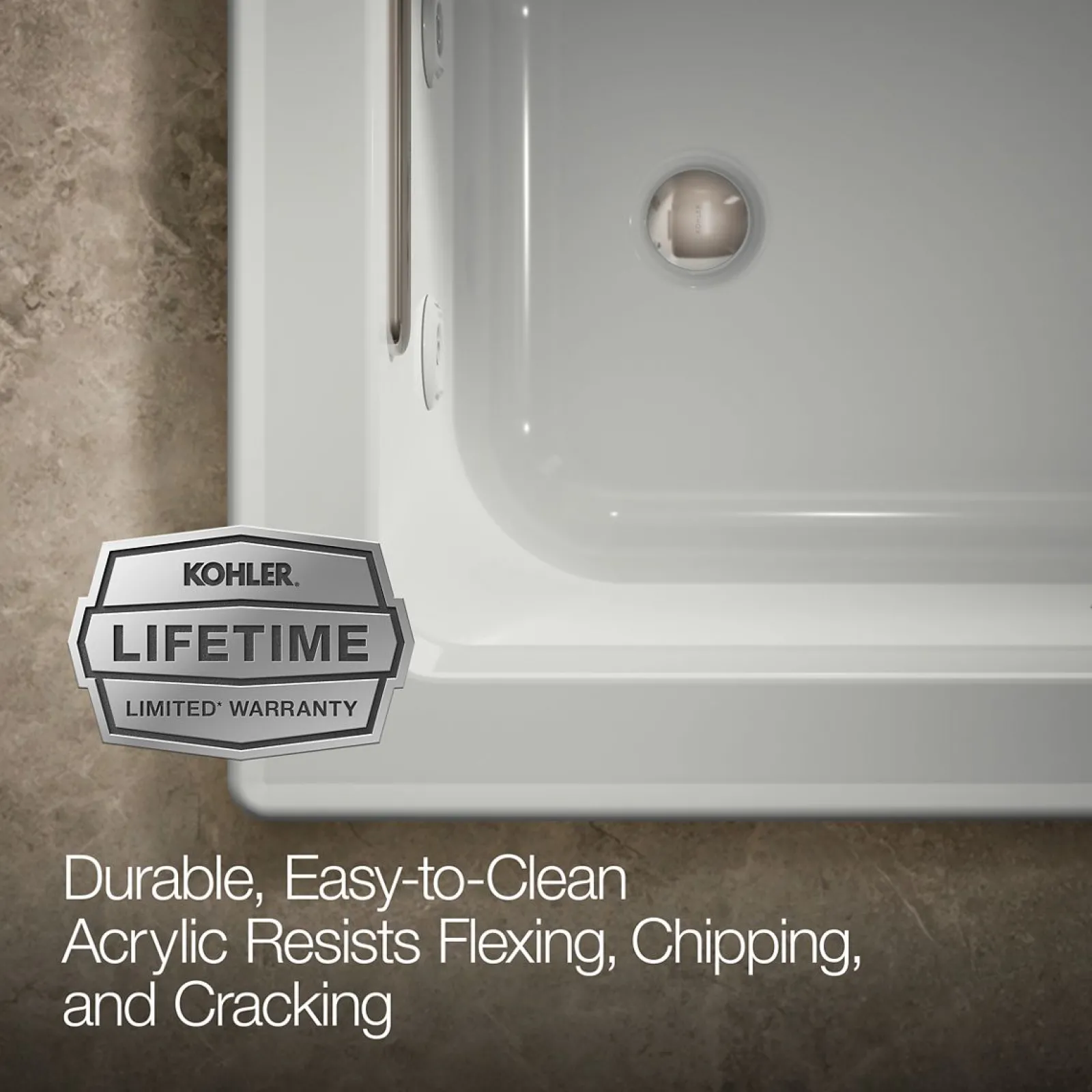 60" x 30" drop-in whirlpool bath with Bask® heated surface^Kohler Sale