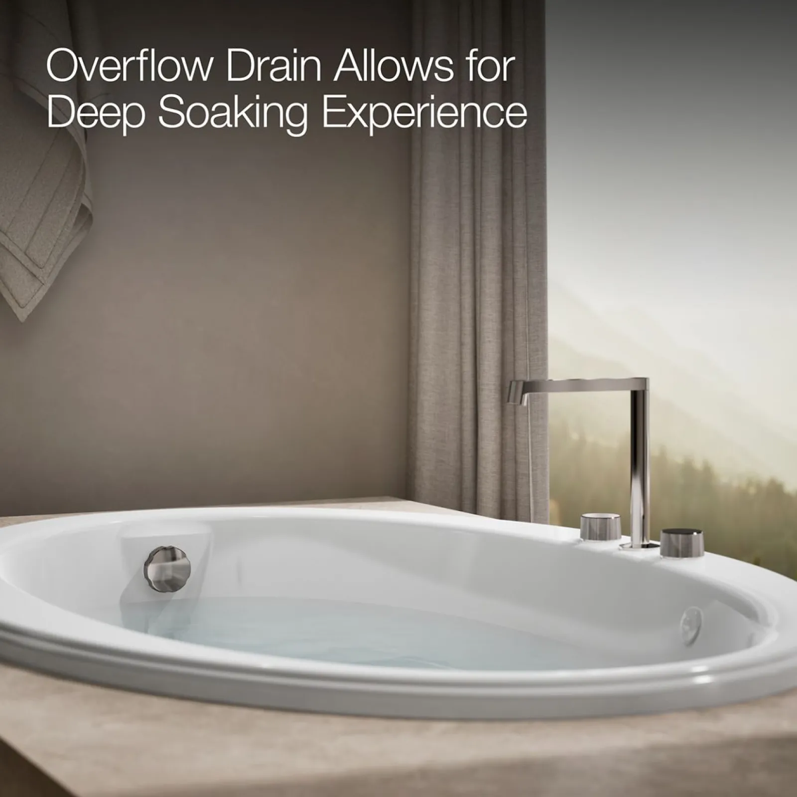 60" x 42" drop-in whirlpool bath with Bask® heated surface^Kohler Discount