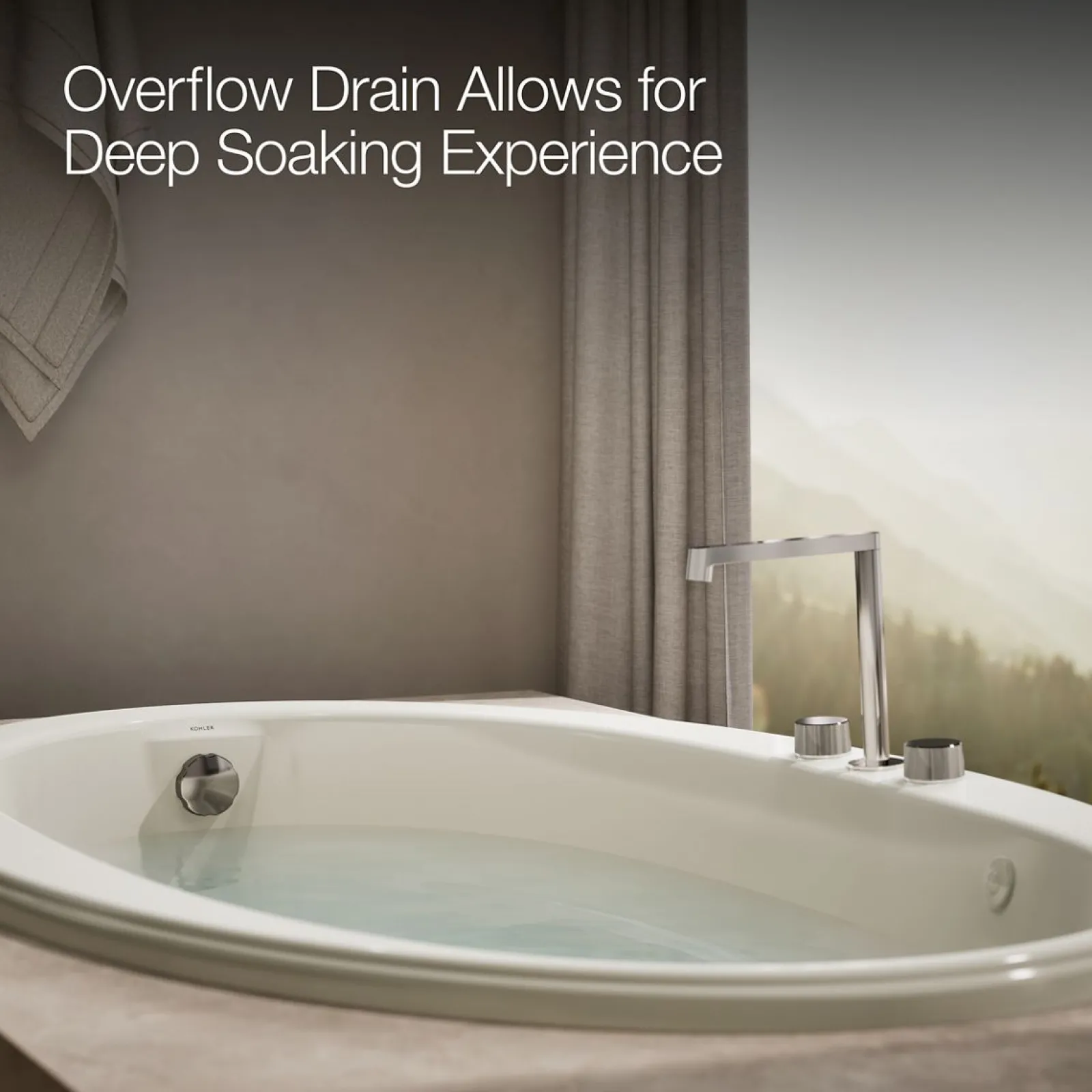 66" x 42" drop-in whirlpool bath with Bask® heated surface^Kohler Discount