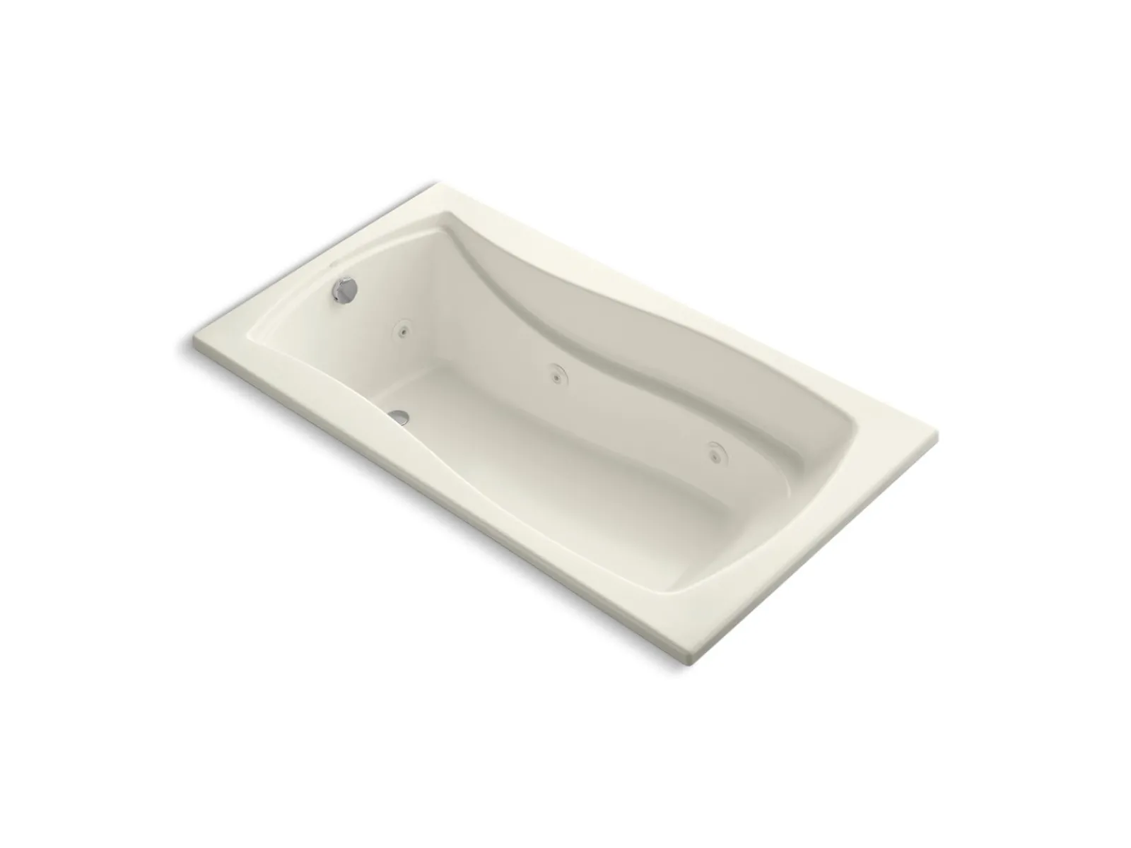 66" x 35-7/8" drop-in whirlpool bath with end drain and heater^Kohler Clearance
