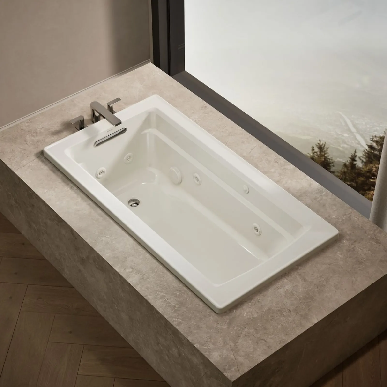 60" x 32" drop-in whirlpool bath with heater^Kohler Sale