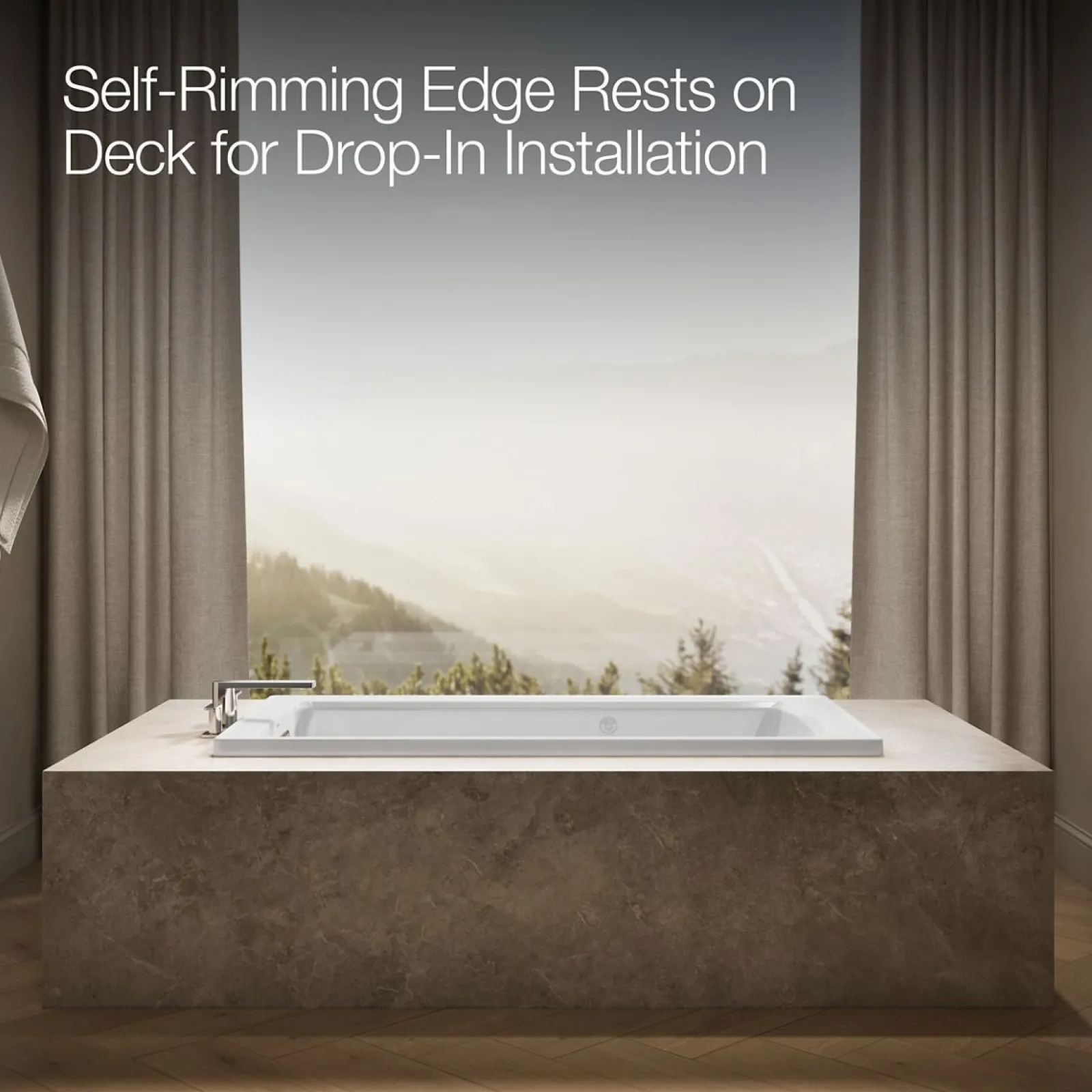 60" x 32" drop-in whirlpool bath with heater^Kohler Sale