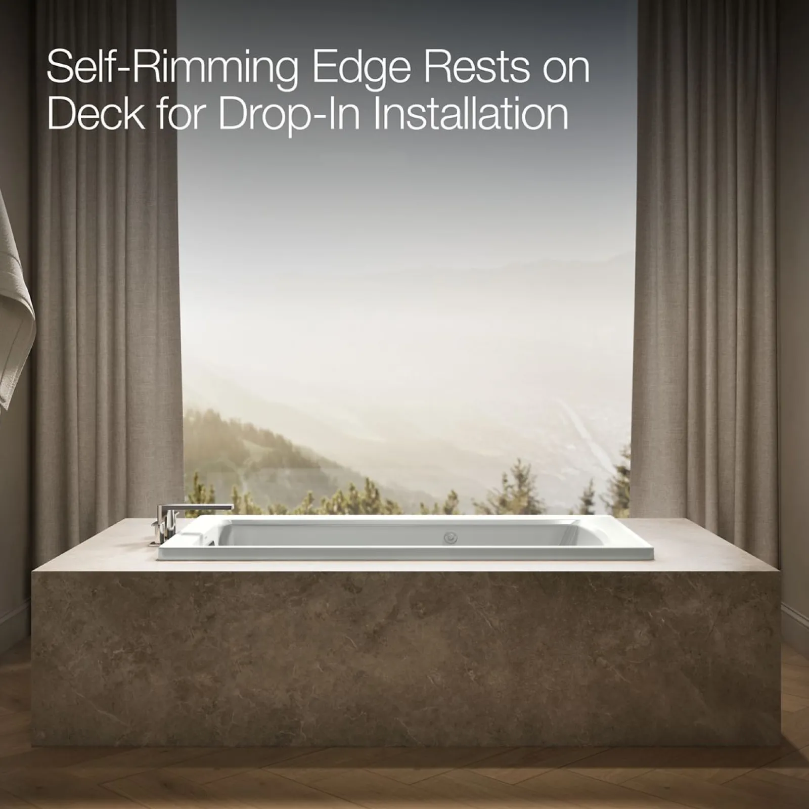 60" x 32" drop-in whirlpool bath with heater^Kohler Sale