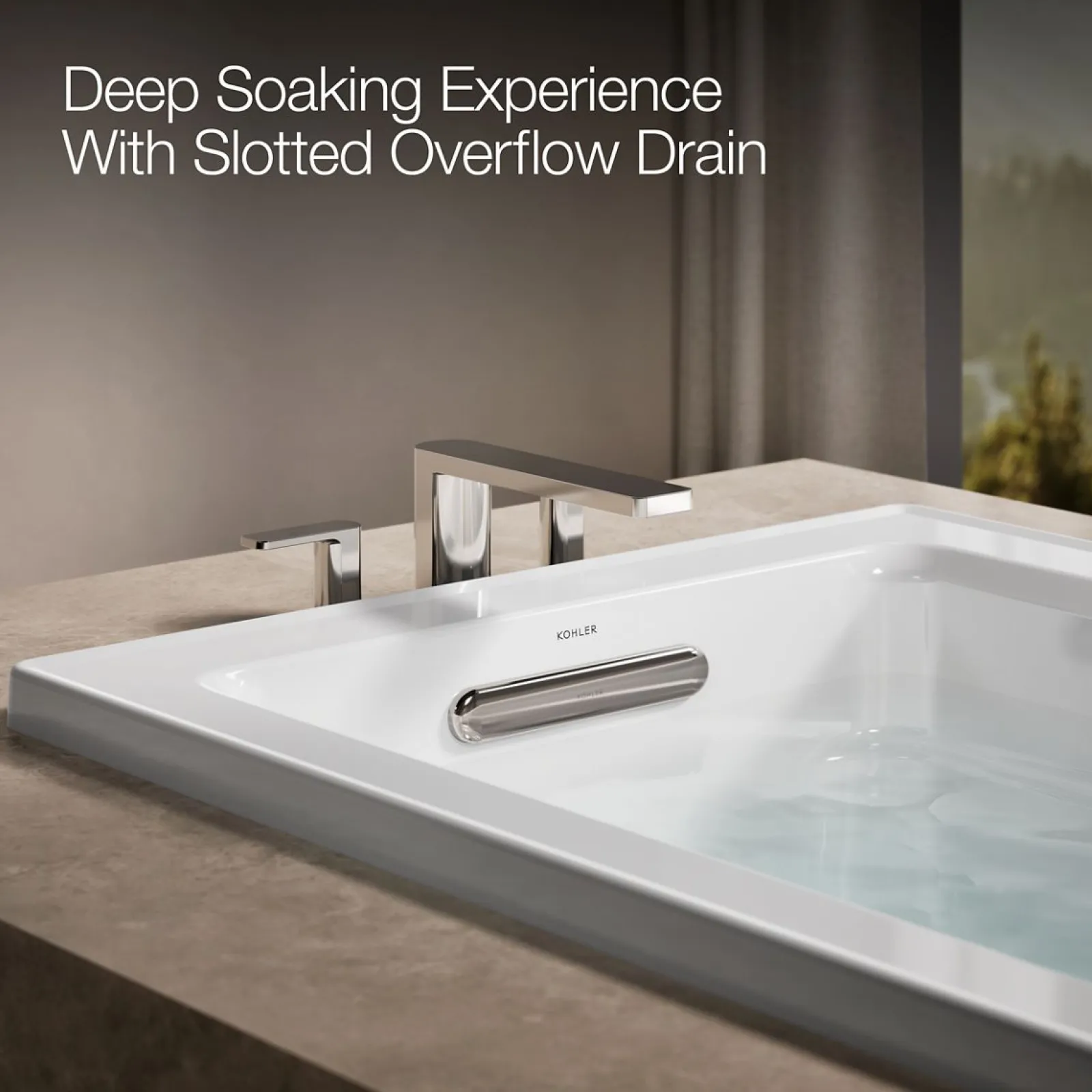 60" x 32" drop-in whirlpool bath with heater^Kohler Sale