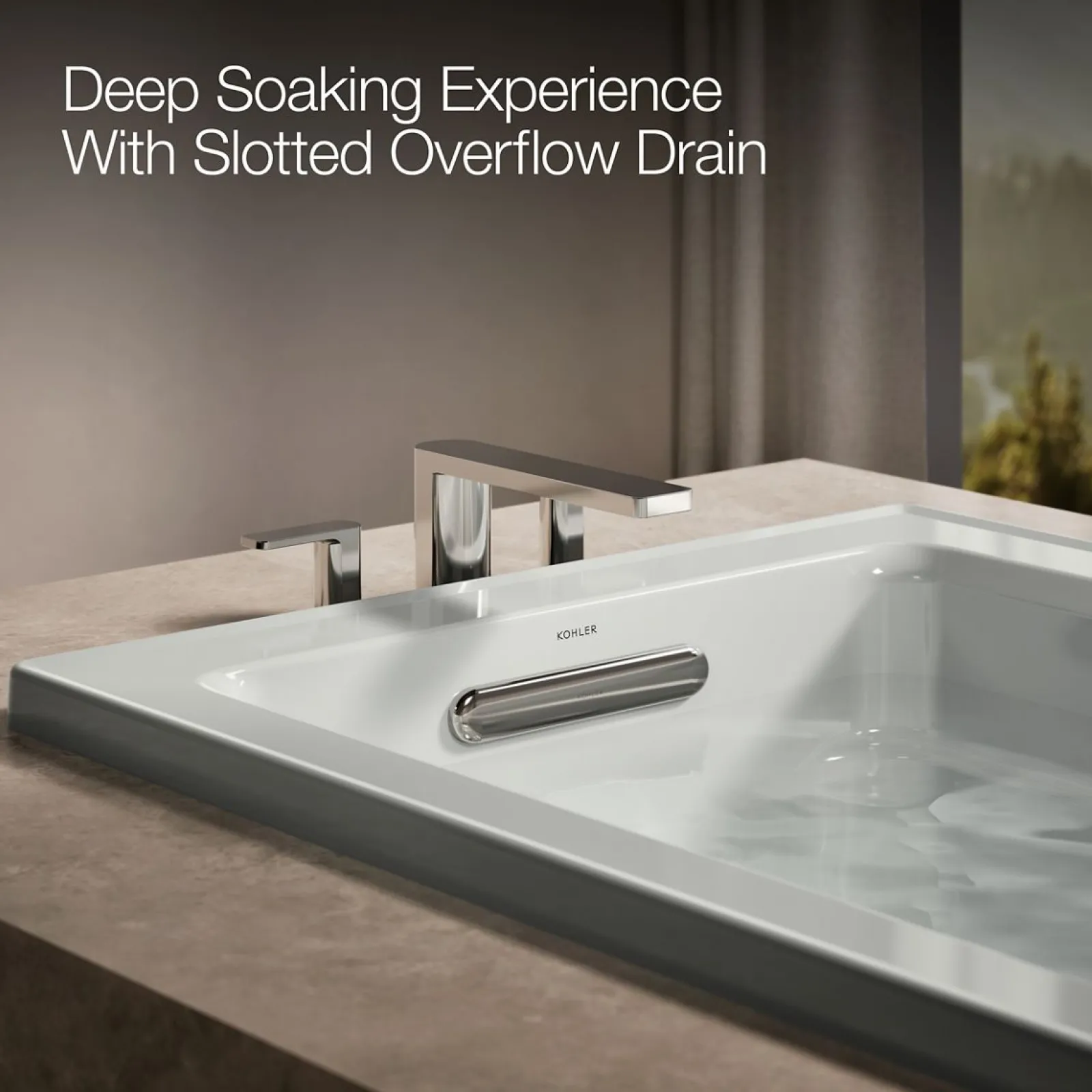 60" x 32" drop-in whirlpool bath with heater^Kohler Sale