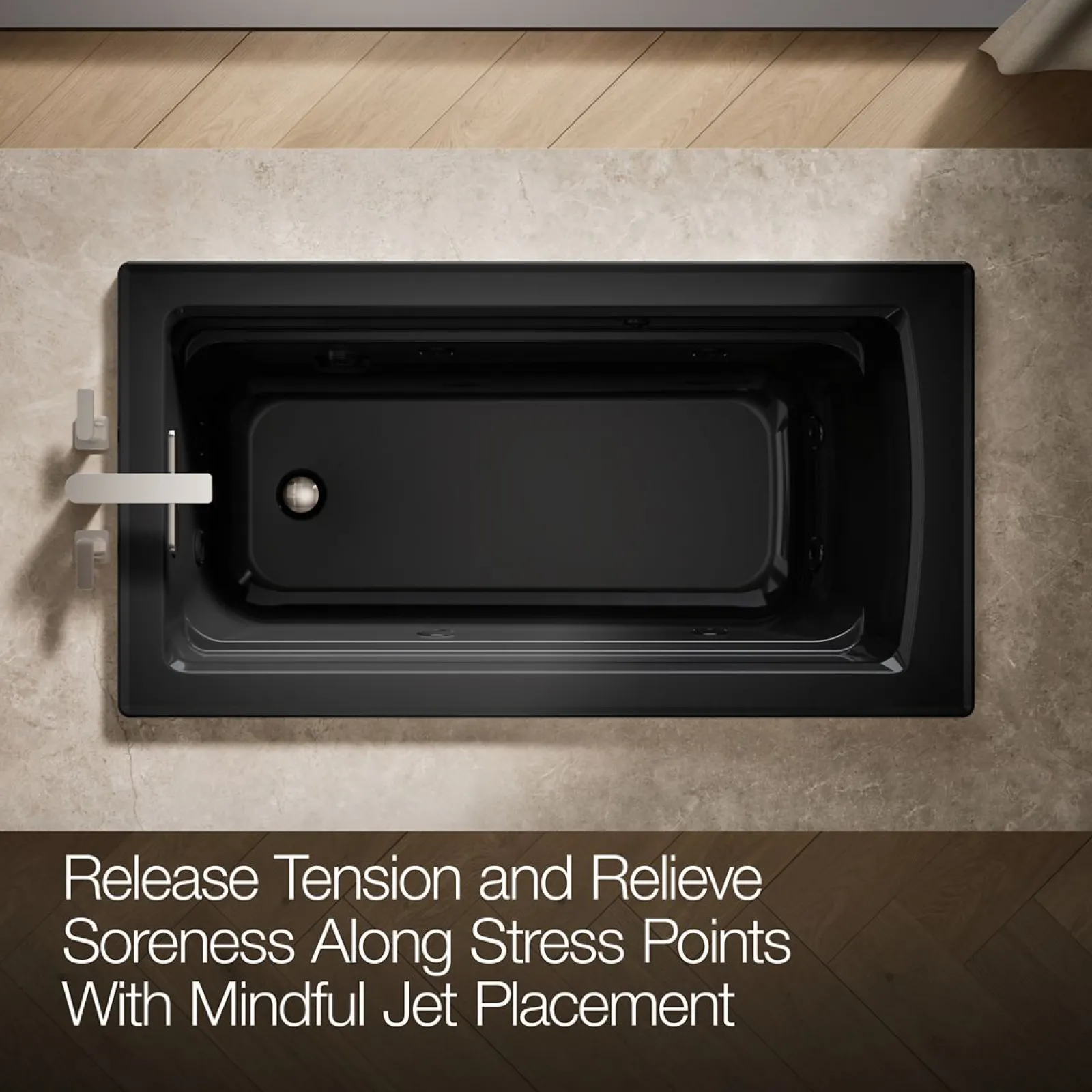 60" x 32" drop-in whirlpool bath with heater^Kohler Sale