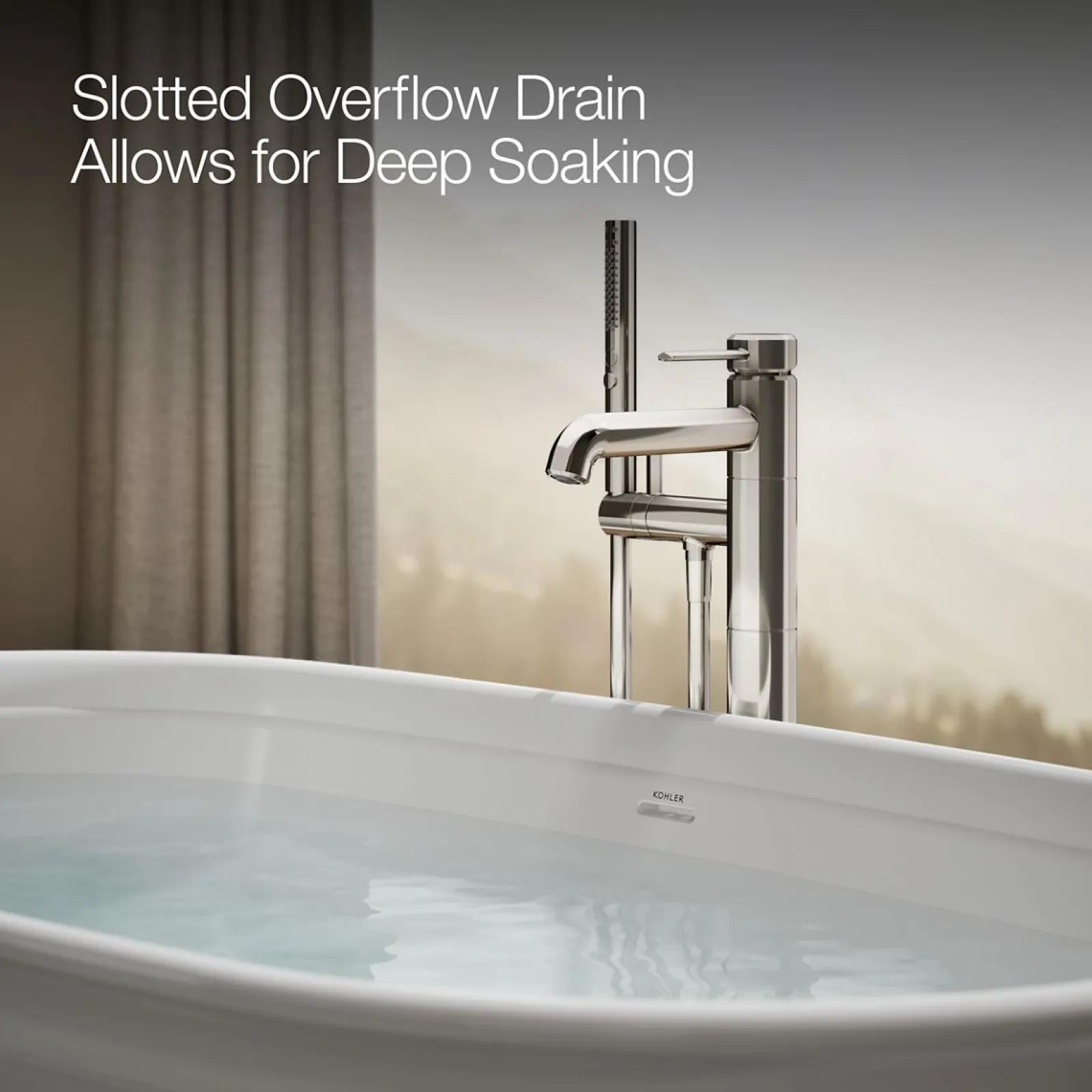 66-1/4" x 36-1/2" freestanding bath^Kohler Clearance