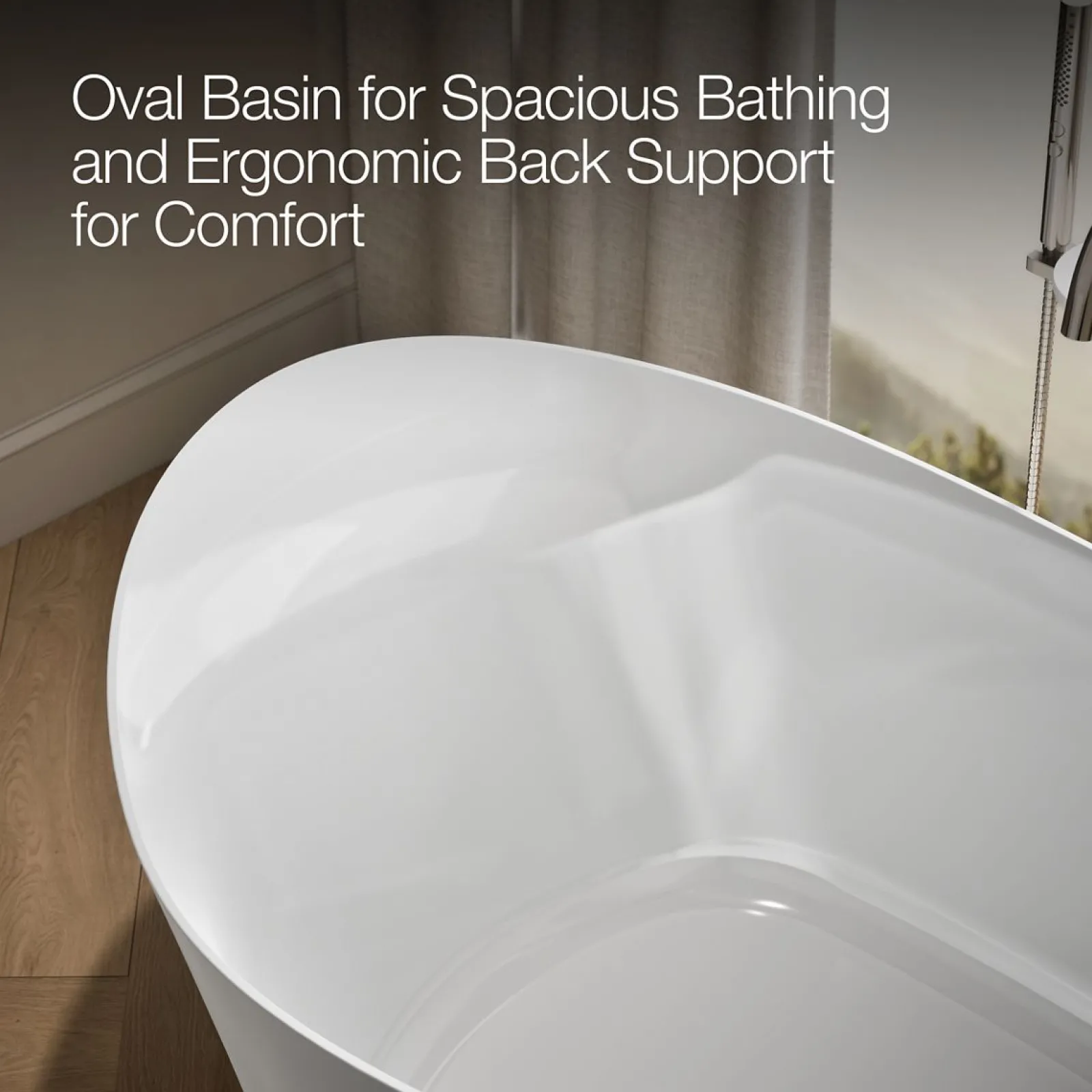 65-3/8" x 36-15/16” freestanding bath^Kohler Clearance