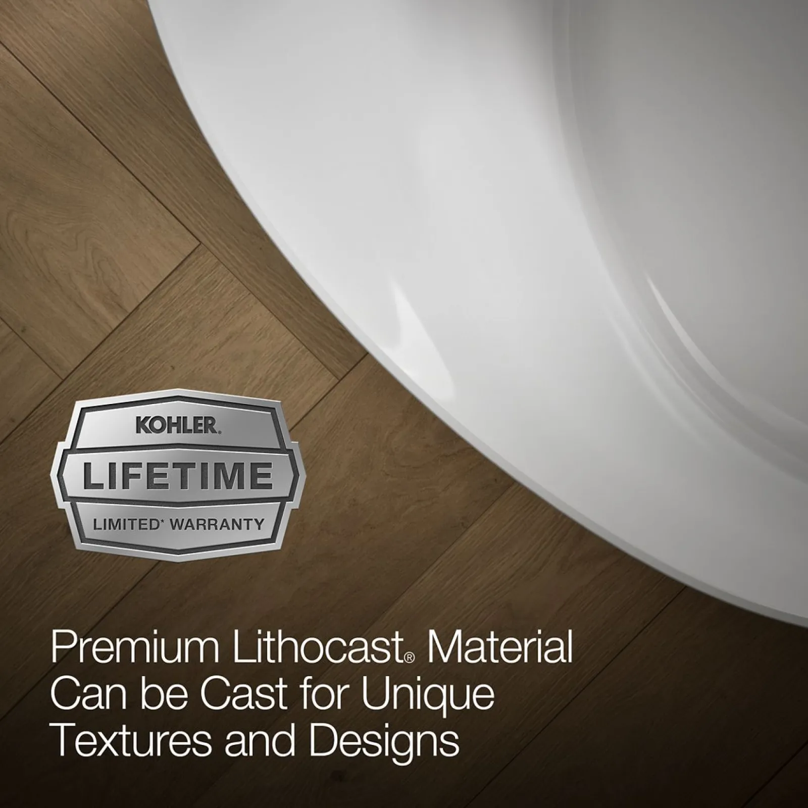 65-3/8" x 36-15/16” freestanding bath^Kohler Clearance