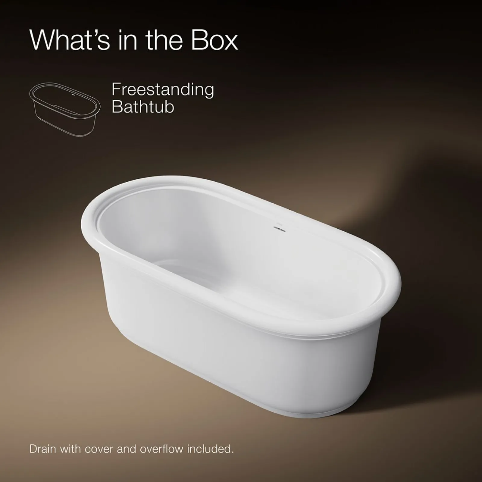 65-3/4" x 33-1/2" freestanding bath^Kohler Discount