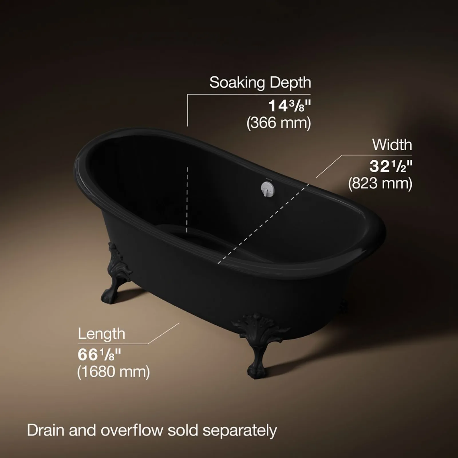 66-1/8" x 32-1/2" freestanding bath^Kohler Sale